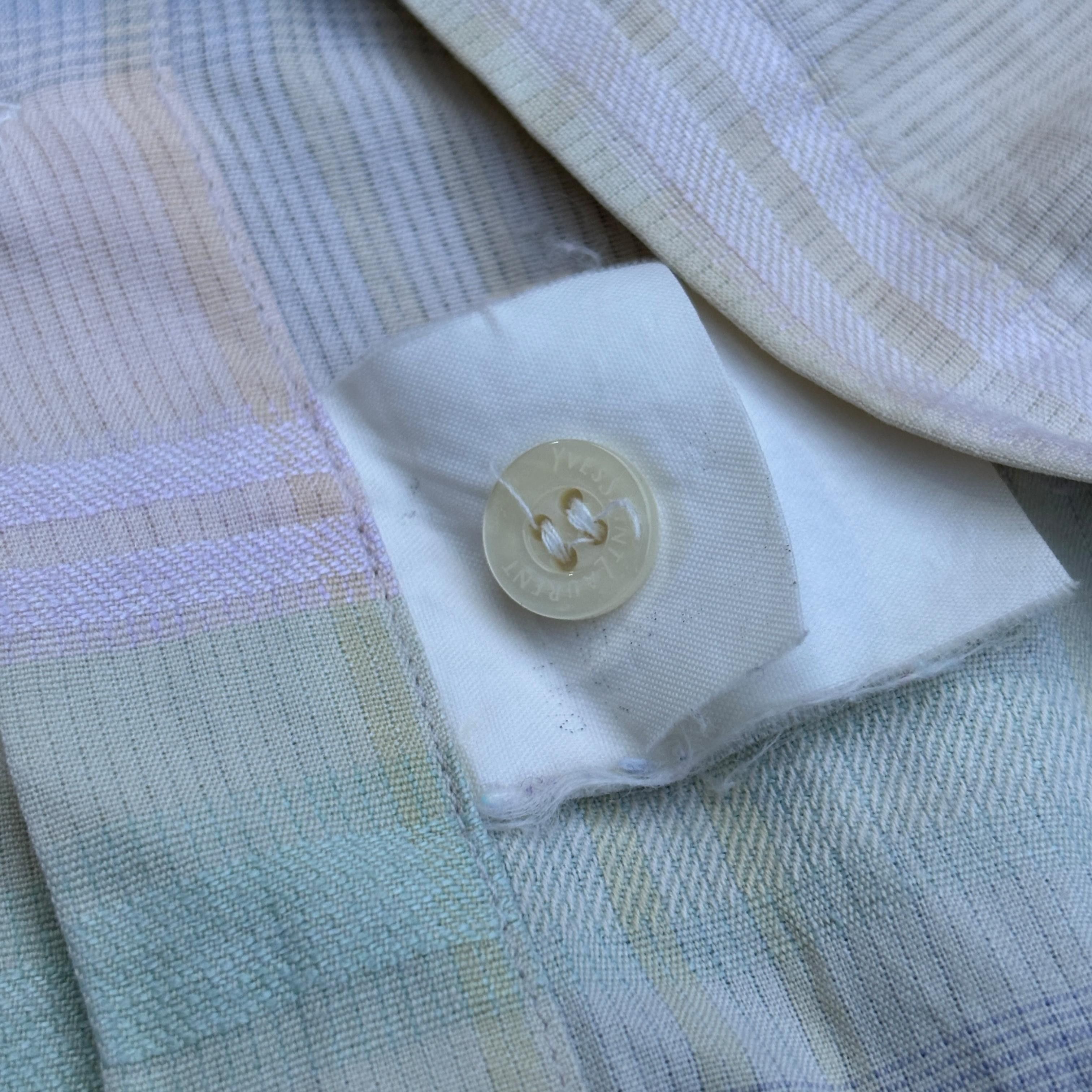Yves Saint Laurent Yves Saint Laurent Pour Homme rainbow shirt Size US M / EU 48-50 / 2 - 6 Thumbnail