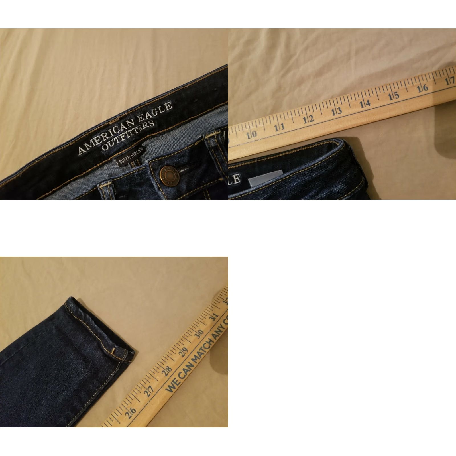 American Eagle Outfitters Womens American Eagle Outfitters Skinny Jeans 4 Blue Denim Cotton Jegging Size 27" / US 4 / IT 40 - 8 Thumbnail