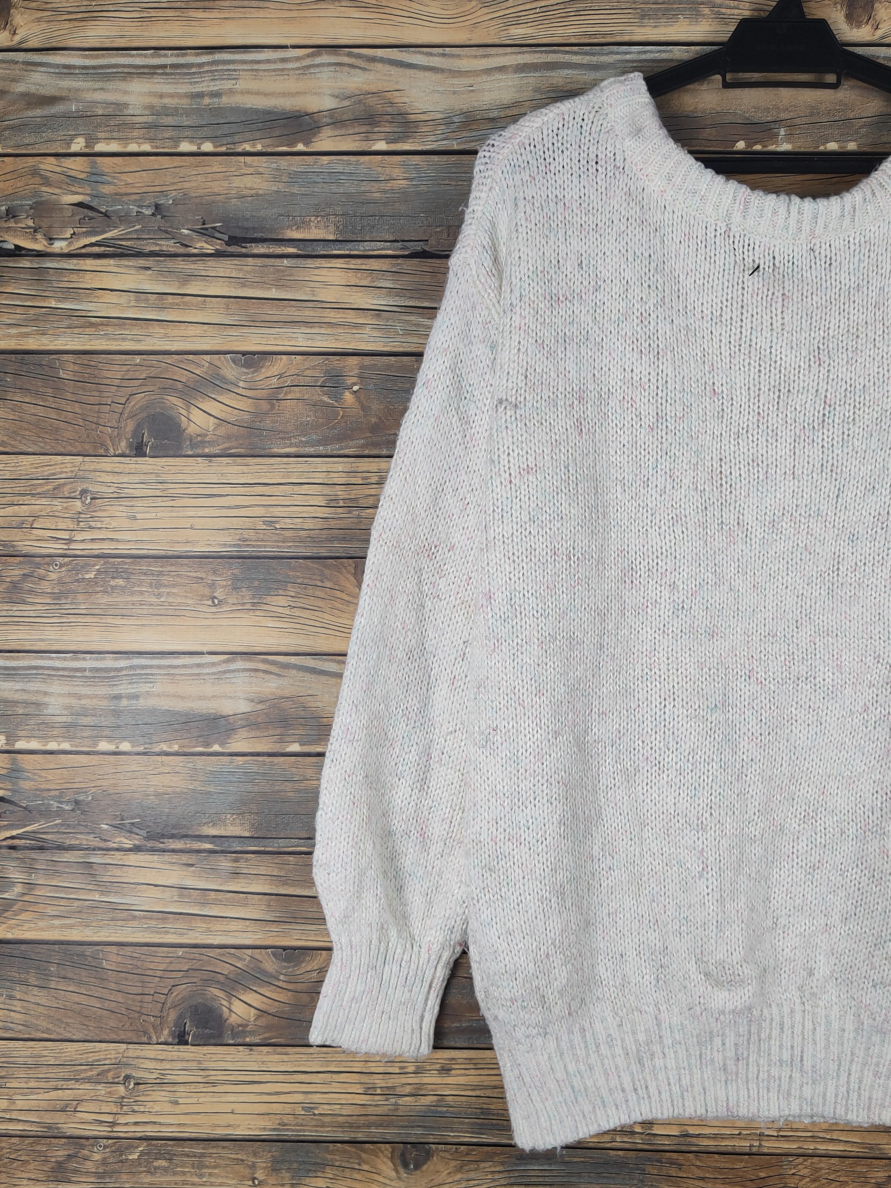 Japanese Brand × Vintage Heather Ivory Knitwear vintage plain Sweatshirts #W1524 Size US M / EU 48-50 / 2 - 8 Thumbnail