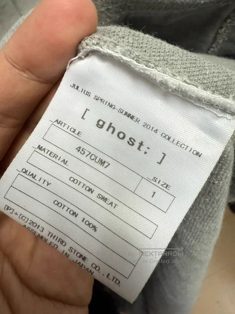 Julius Julius Washed geometric high-neck tailored long sweatshirt Size US S / EU 44-46 / 1 - 9 Thumbnail
