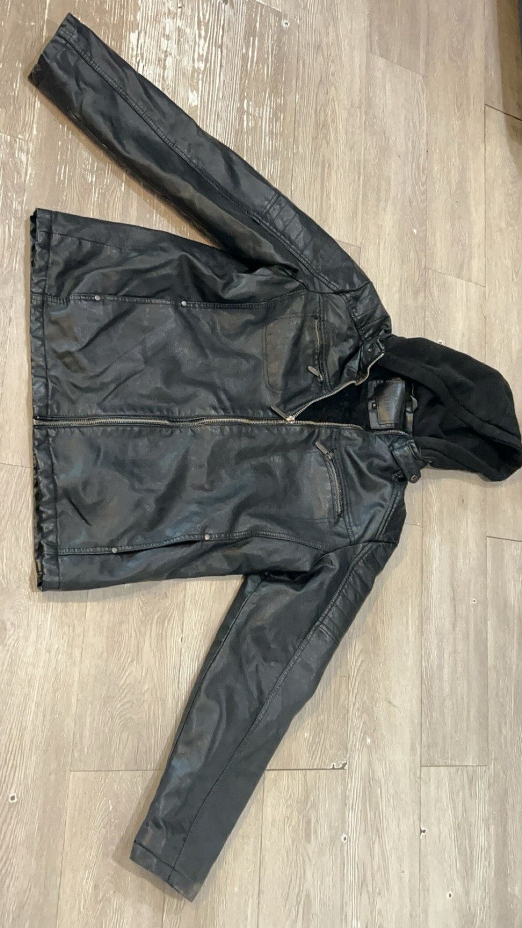 Other American Breed Black Leather Jacket with cozy lining For Men Size US XL / EU 56 / 4 - 1 Thumbnail
