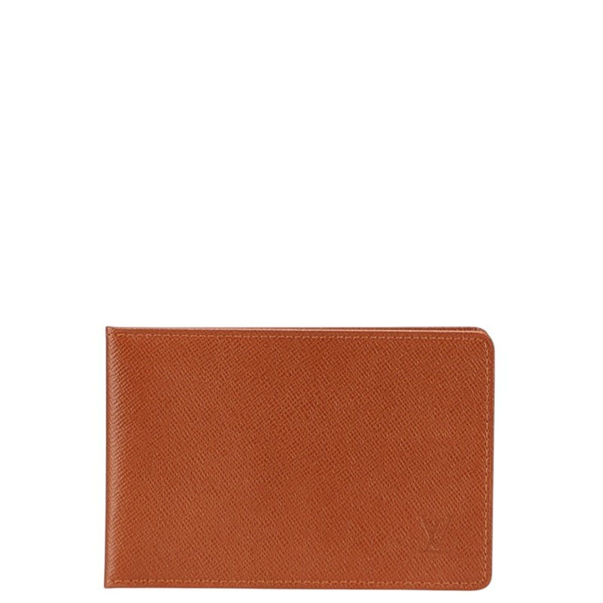 Louis Vuitton Louis Vuitton Taiga Porte Tresor Etui Papier Pass Case, Brown Leather, Men's, LOUIS VUITTON Size ONE SIZE - 1 Thumbnail