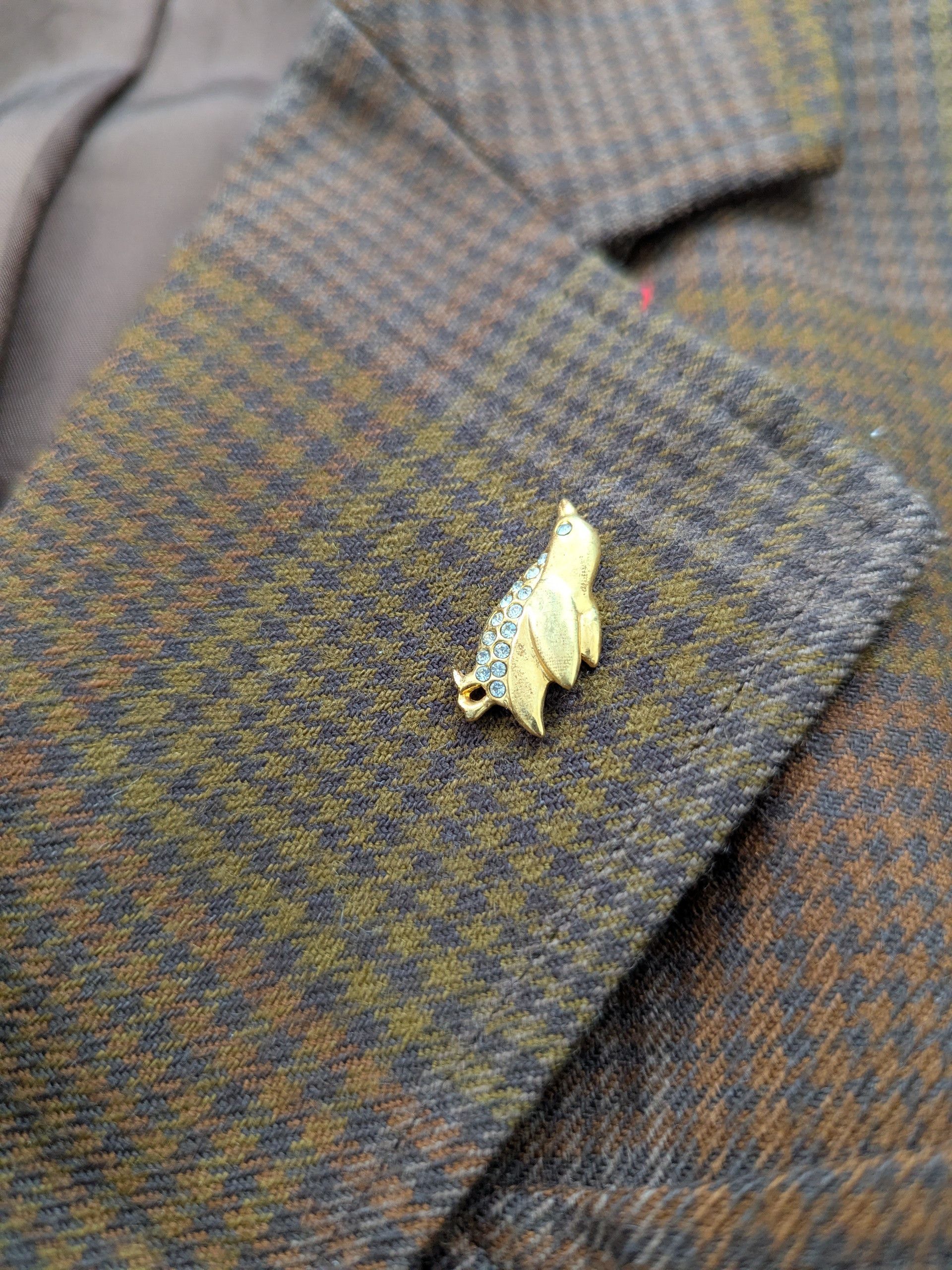 Designer × Yves Saint Laurent Vintage Yves Saint Laurent Wool Blazer Checkered Size M / US 6-8 / IT 42-44 - 7 Thumbnail