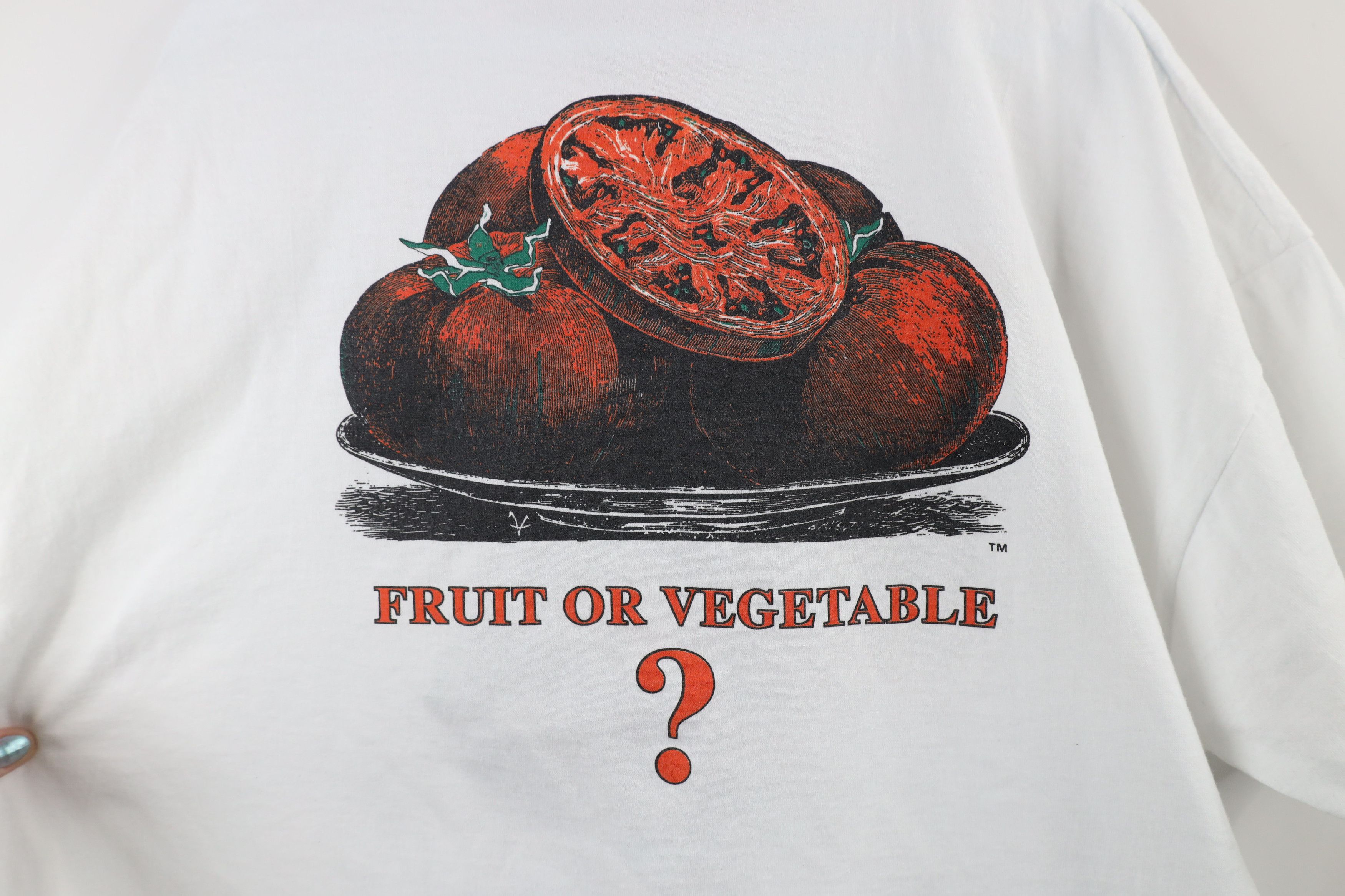 Vintage Vintage 90s Texas Agricultural Team Tomato T-Shirt White USA Size US XXL / EU 58 / 5 - 7 Thumbnail