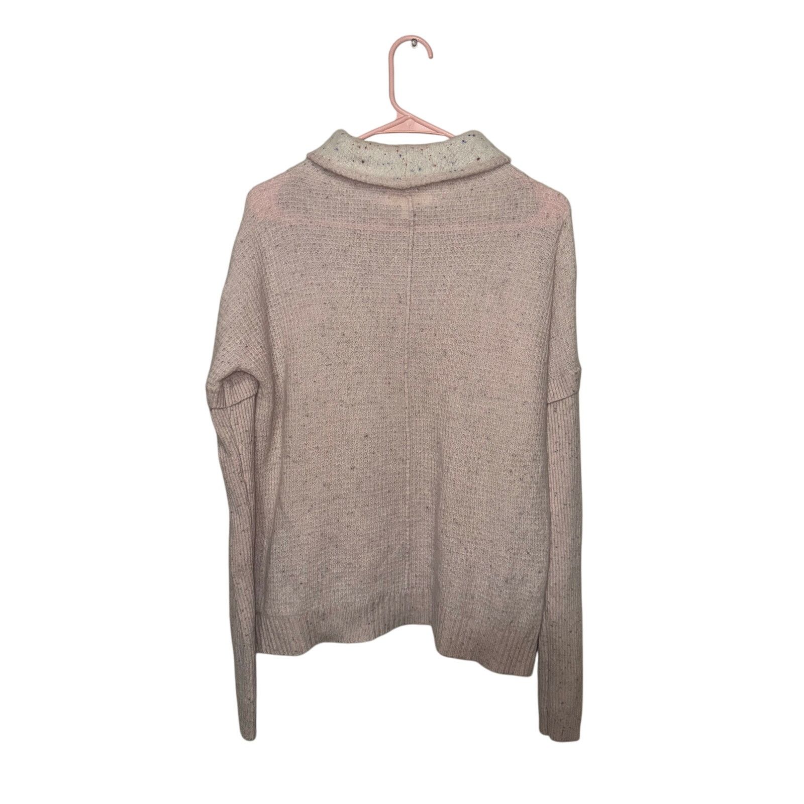 Anthropologie LT Anthropologie Cashmere Mock Neck Sweater - Large Size L / US 10 / IT 46 - 4 Thumbnail