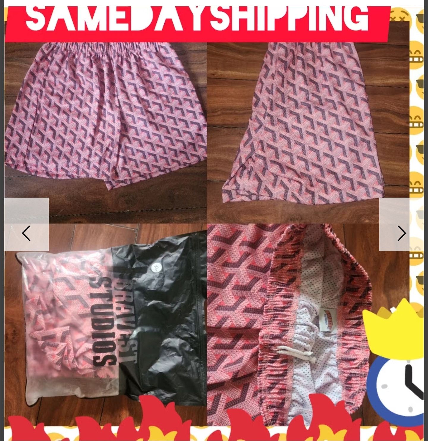 Bravest Studios Bravest studios shorts Paris Tiffany red Size US 38 / EU 54 - 4 Thumbnail