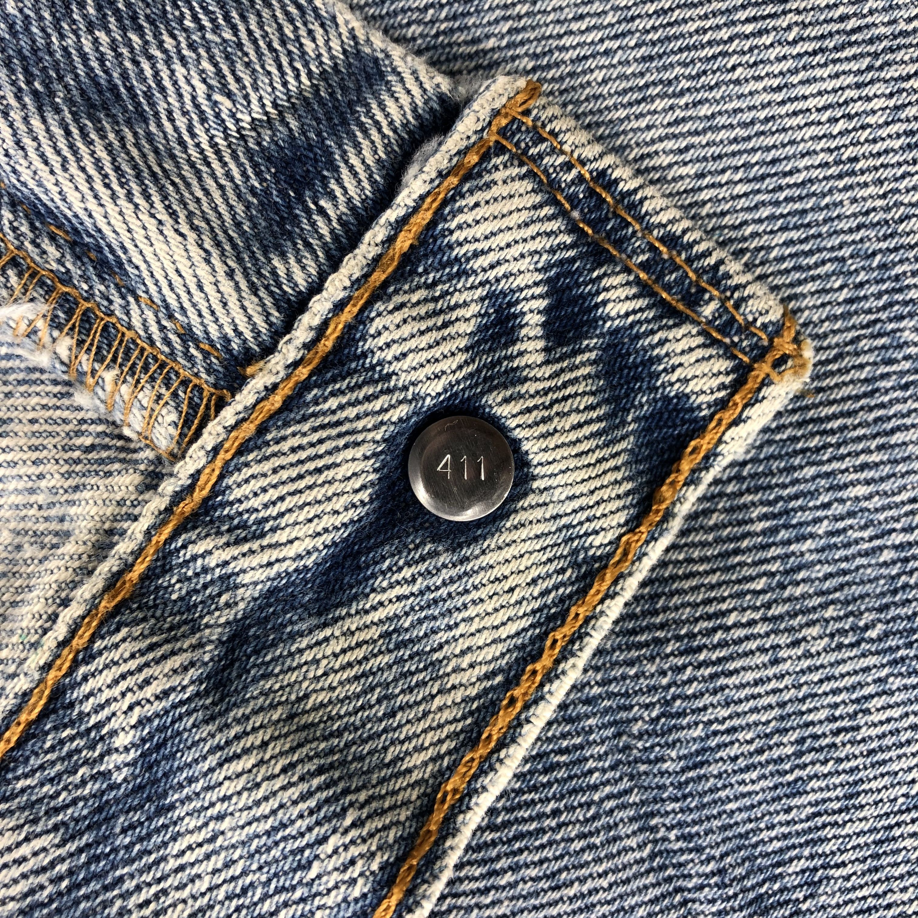 Levi's Vintage 90s Distress Levis 550 Light Wash Jeans-J1294 Size US 35 - 9 Thumbnail