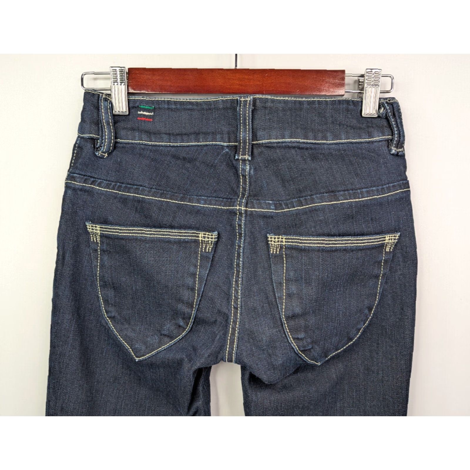 Diesel Diesel Jeans Womens 27x28 Brucke Stretch Low Rise Blue Denim Dark Wash Italy Size 27" / US 4 / IT 40 - 5 Thumbnail