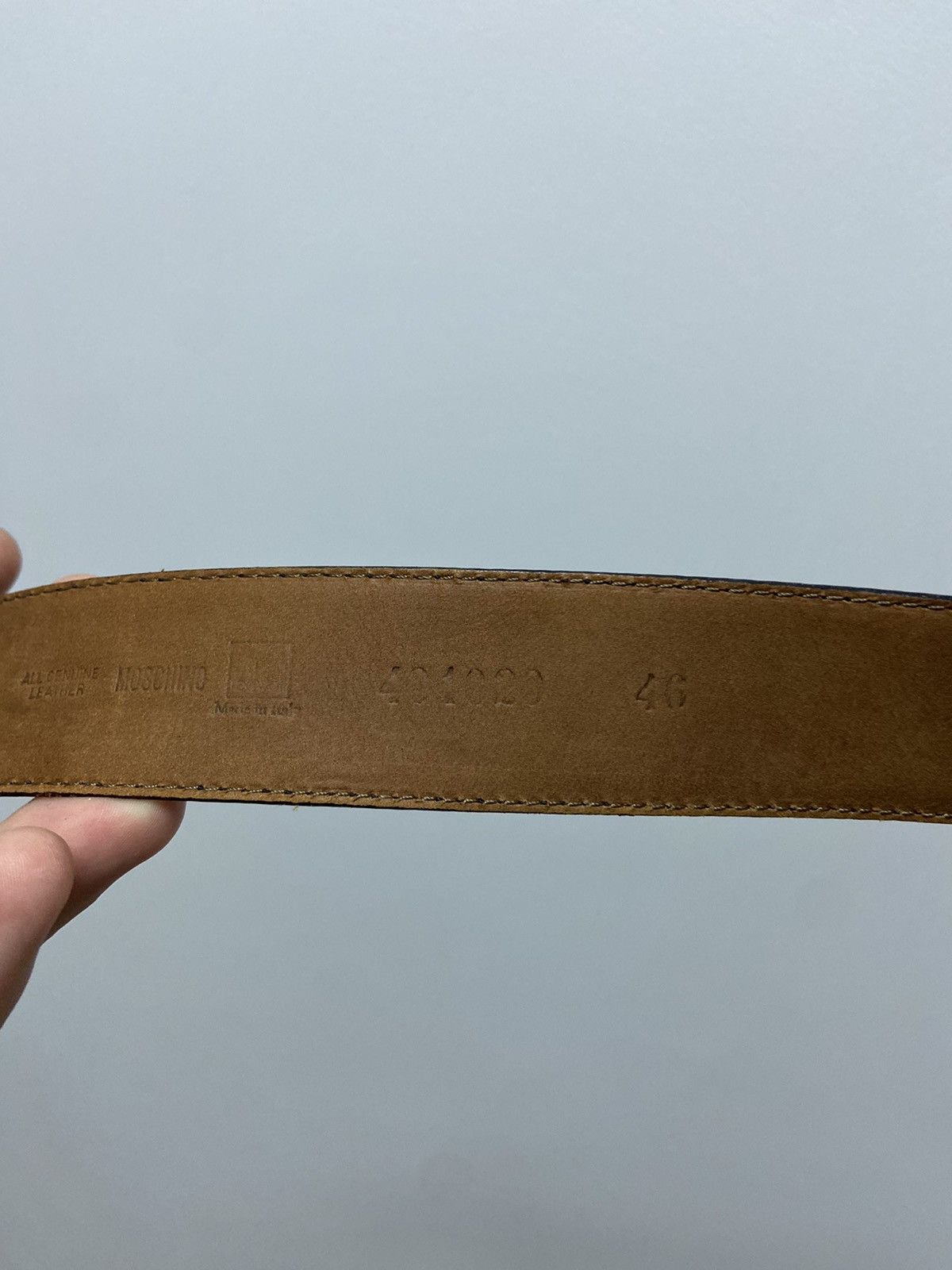 Moschino Moschino redwall Gold Letters leather Belt Vintage Luxury Size ONE SIZE - 6 Thumbnail