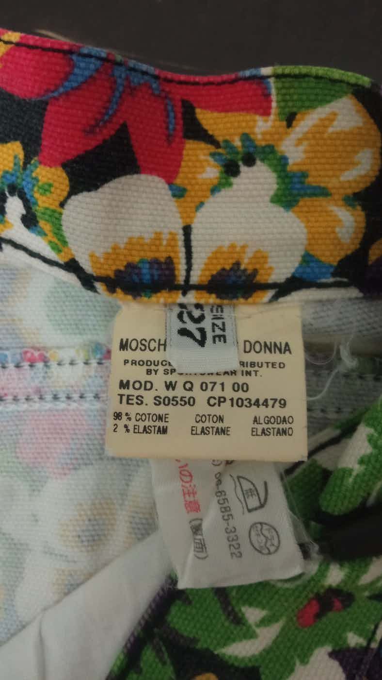 Love Moschino 🔥🔥Rare Vintage Moschino Donna Floral Pants Size 29" - 9 Thumbnail