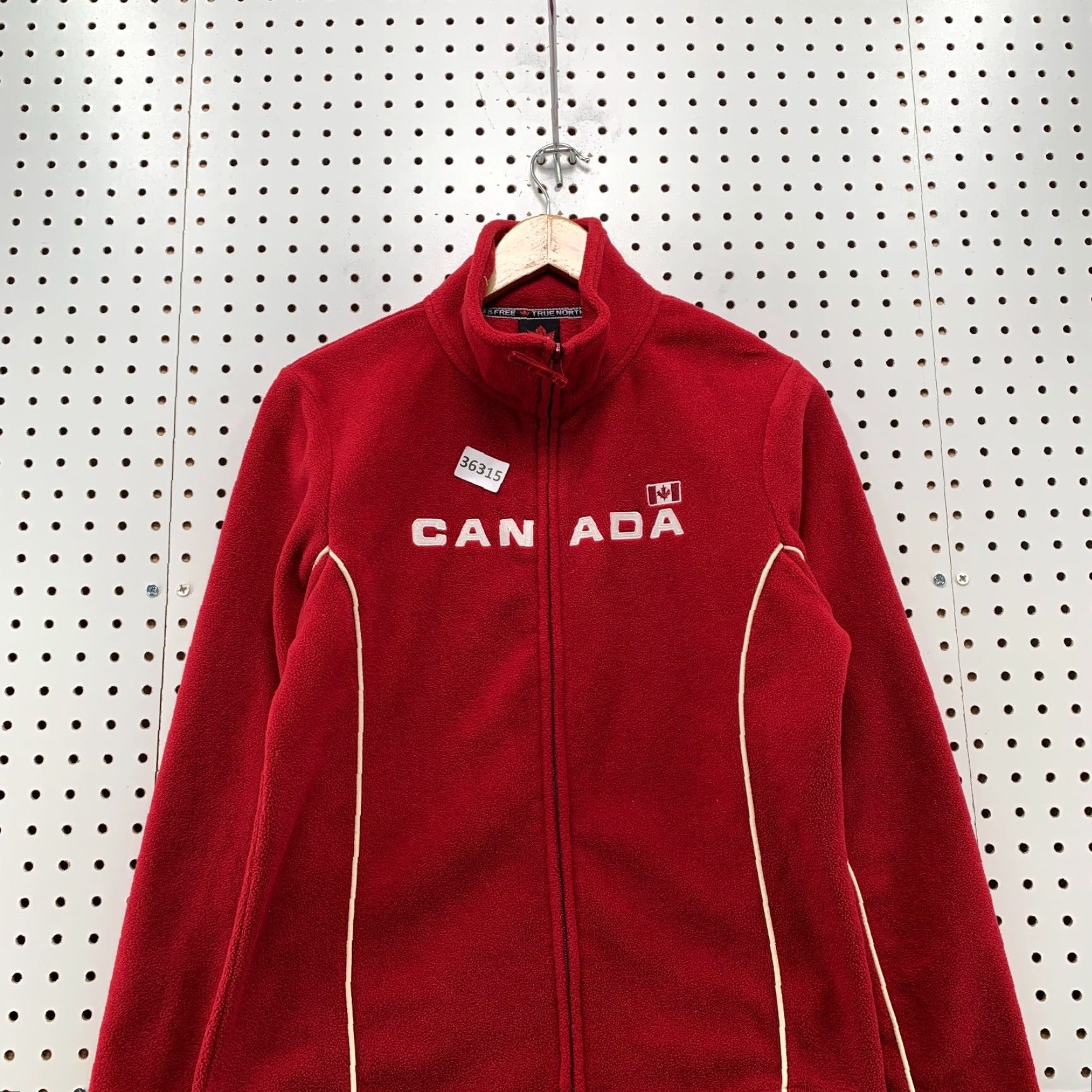 Vintage VINTAGE Canada Kalson Fleece Zip Sweatshirt Jacket Womens Medium Red Embroidered 19x24 Size M / US 6-8 / IT 42-44 - 6 Thumbnail