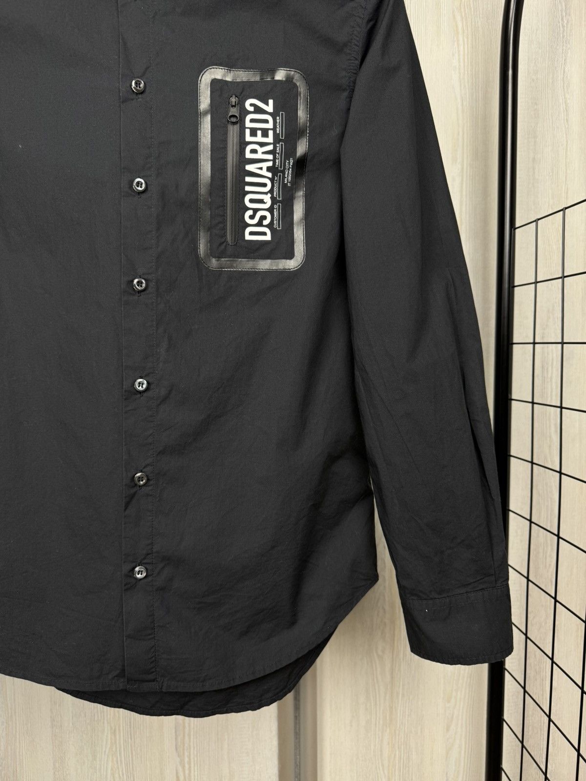 Dsquared2 Dsquared2 Black Junior big logo zip pocket shirt size 14Y Size US XS / EU 42 / 0 - 4 Thumbnail