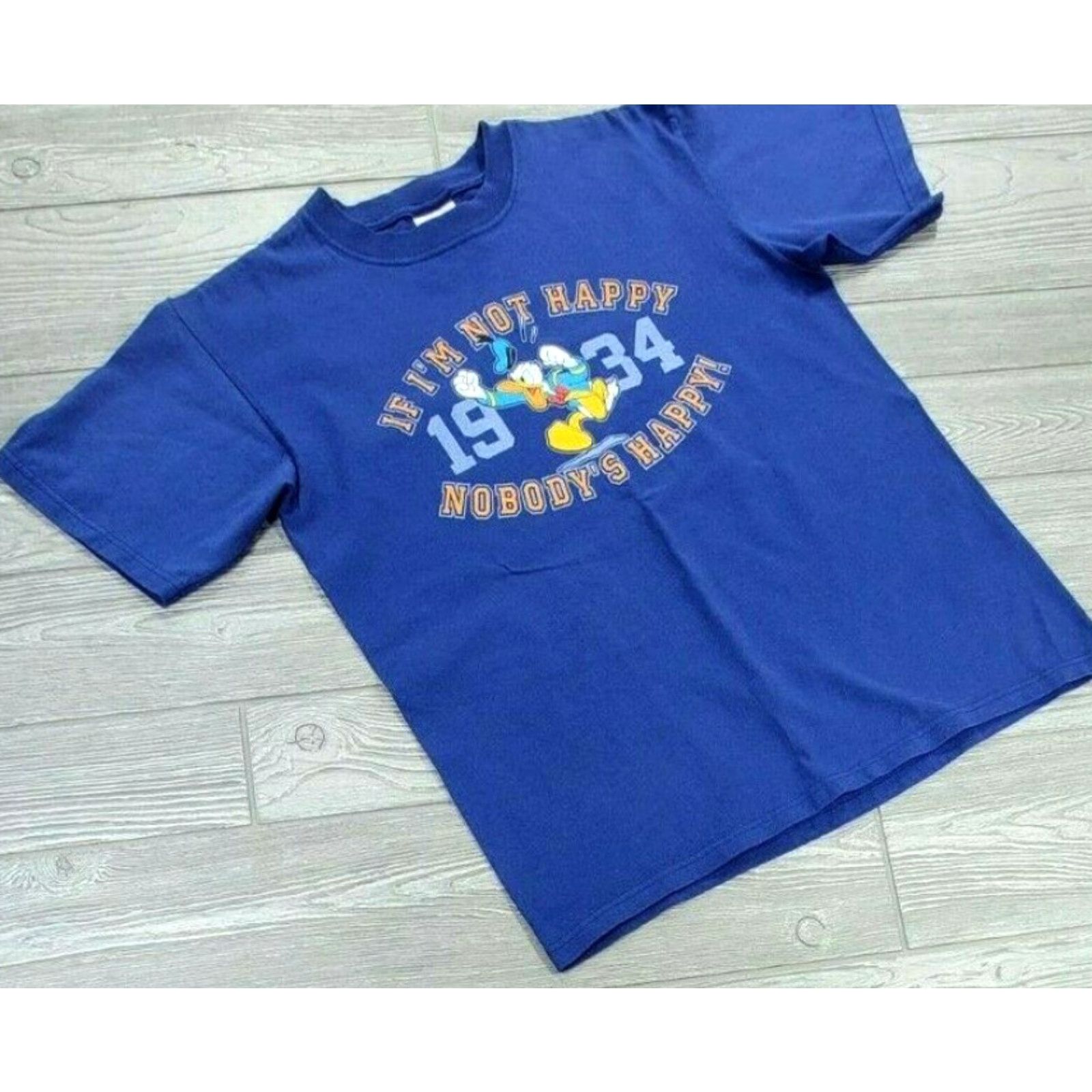 Disney VINTAGE Disney store Donald Duck T Shirt Mens XS? (Error) Size US M / EU 48-50 / 2 - 2 Thumbnail