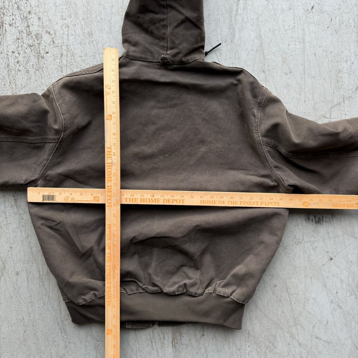 Carhartt × Vintage Vintage Carhartt Brown Faded Distressed Jacket Hoodie Size US XL / EU 56 / 4 - 5 Thumbnail