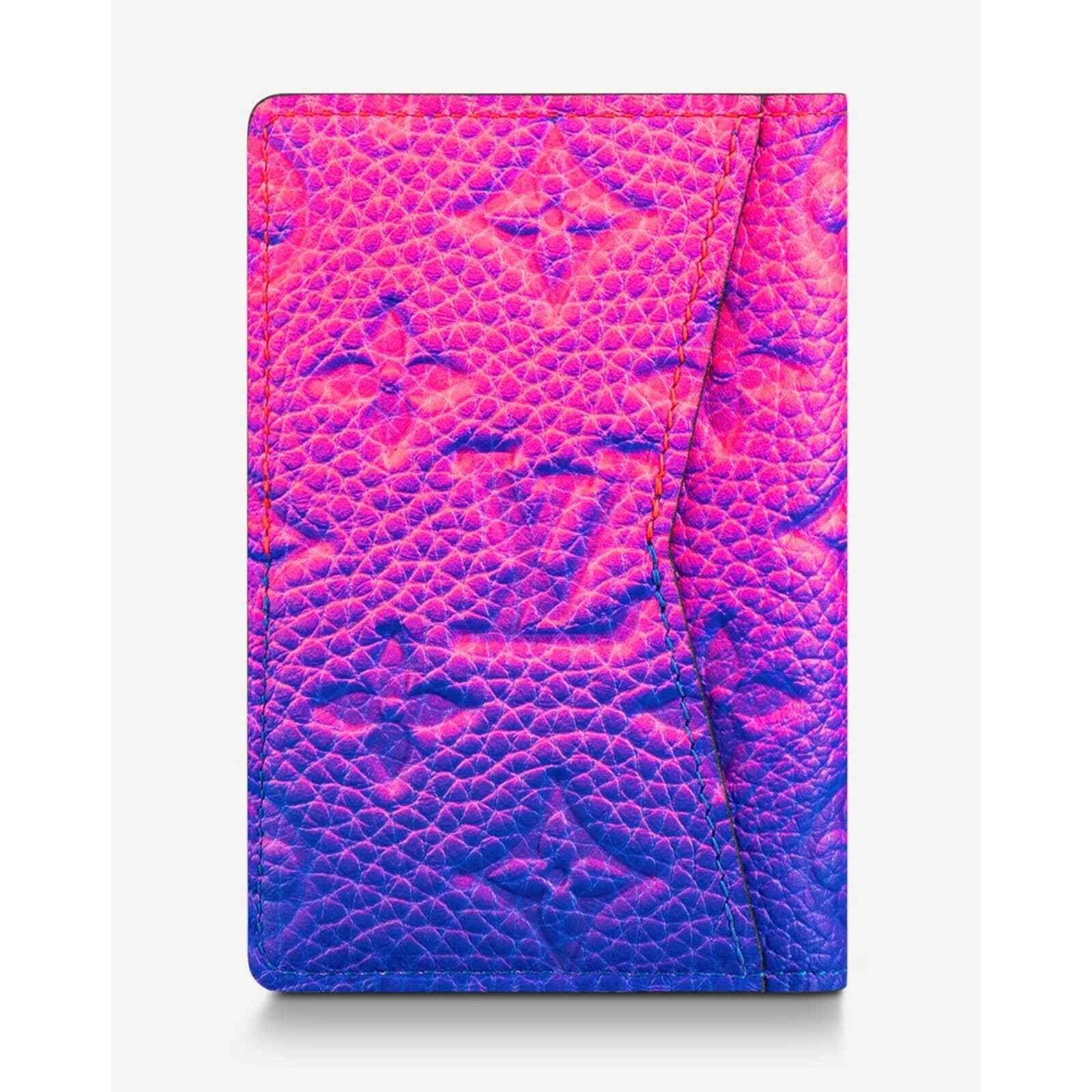 Louis Vuitton Louis Vuitton Pink Blue Ombre Pocket Organizer Wallet Size ONE SIZE - 7 Thumbnail