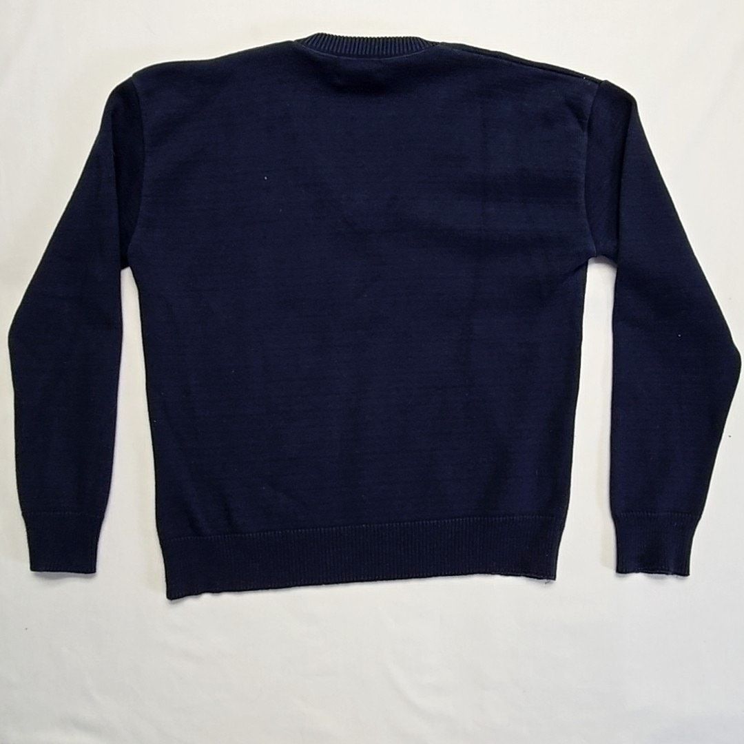 Vintage Vantage Time Warner Cable Sweater Navy Blue V-Neck XL 90s Size US XL / EU 56 / 4 - 6 Thumbnail