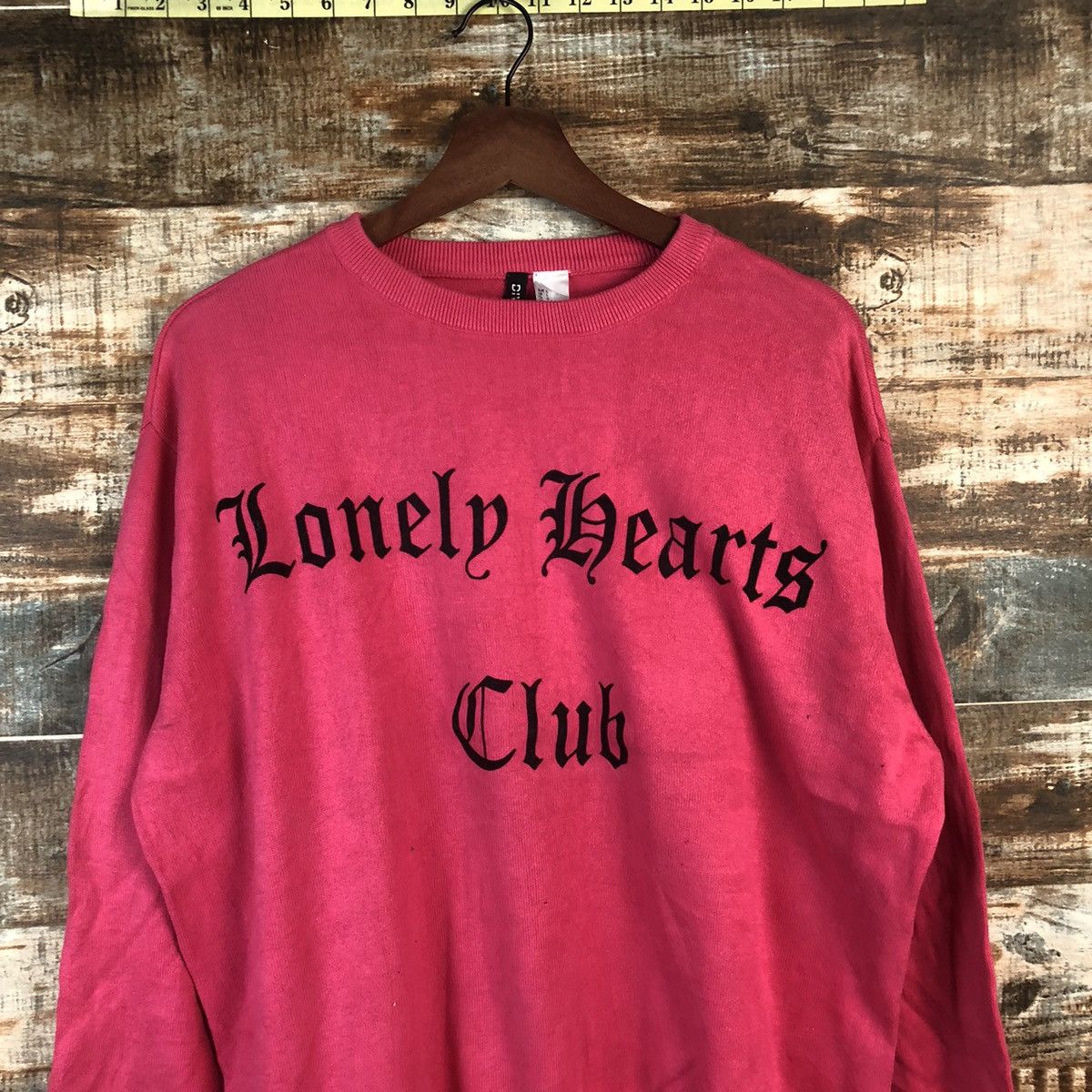 Japanese Brand DL lonely heart club H&M Divided Pink Sweaters #C687 Size US L / EU 52-54 / 3 - 2 Thumbnail