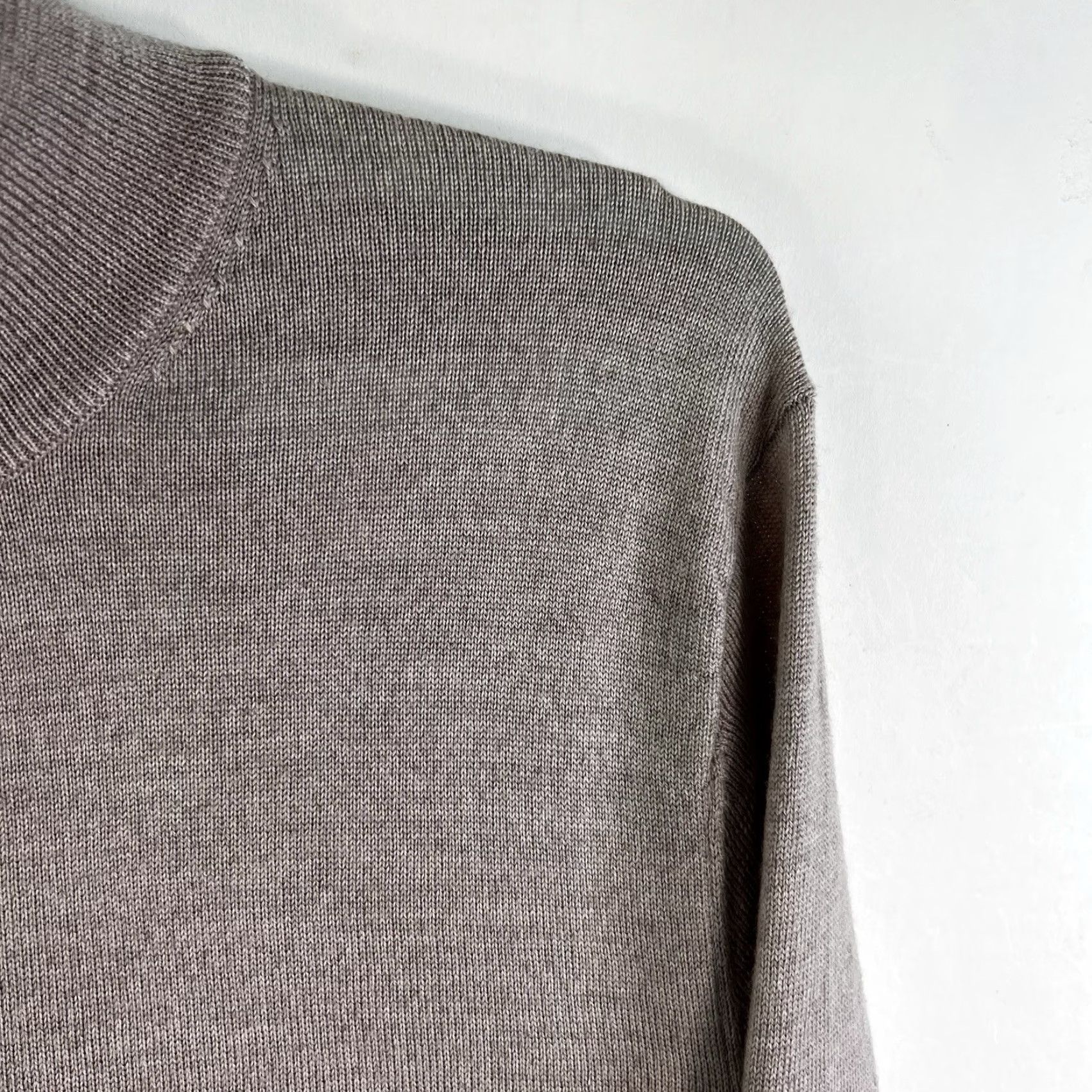 Joseph Abboud VINTAGE Joseph Abboud Men's Sweater 1/4 Zip Wool Pullover Size L Beige Classic Casual Size US L / EU 52-54 / 3 - 4 Thumbnail