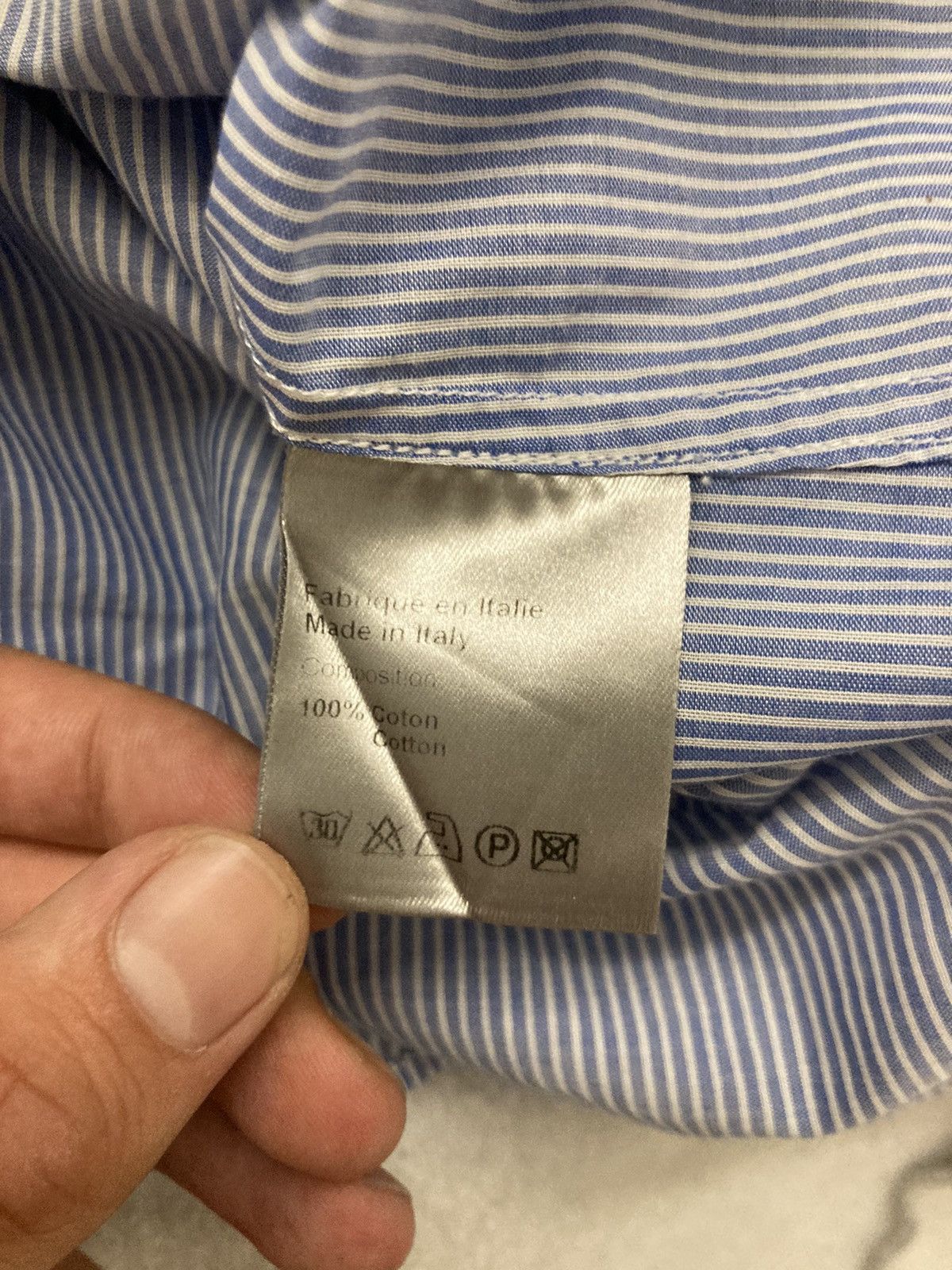 Dior × Hedi Slimane Dior Homme Shortsleeve Shirt Size US S / EU 44-46 / 1 - 4 Thumbnail