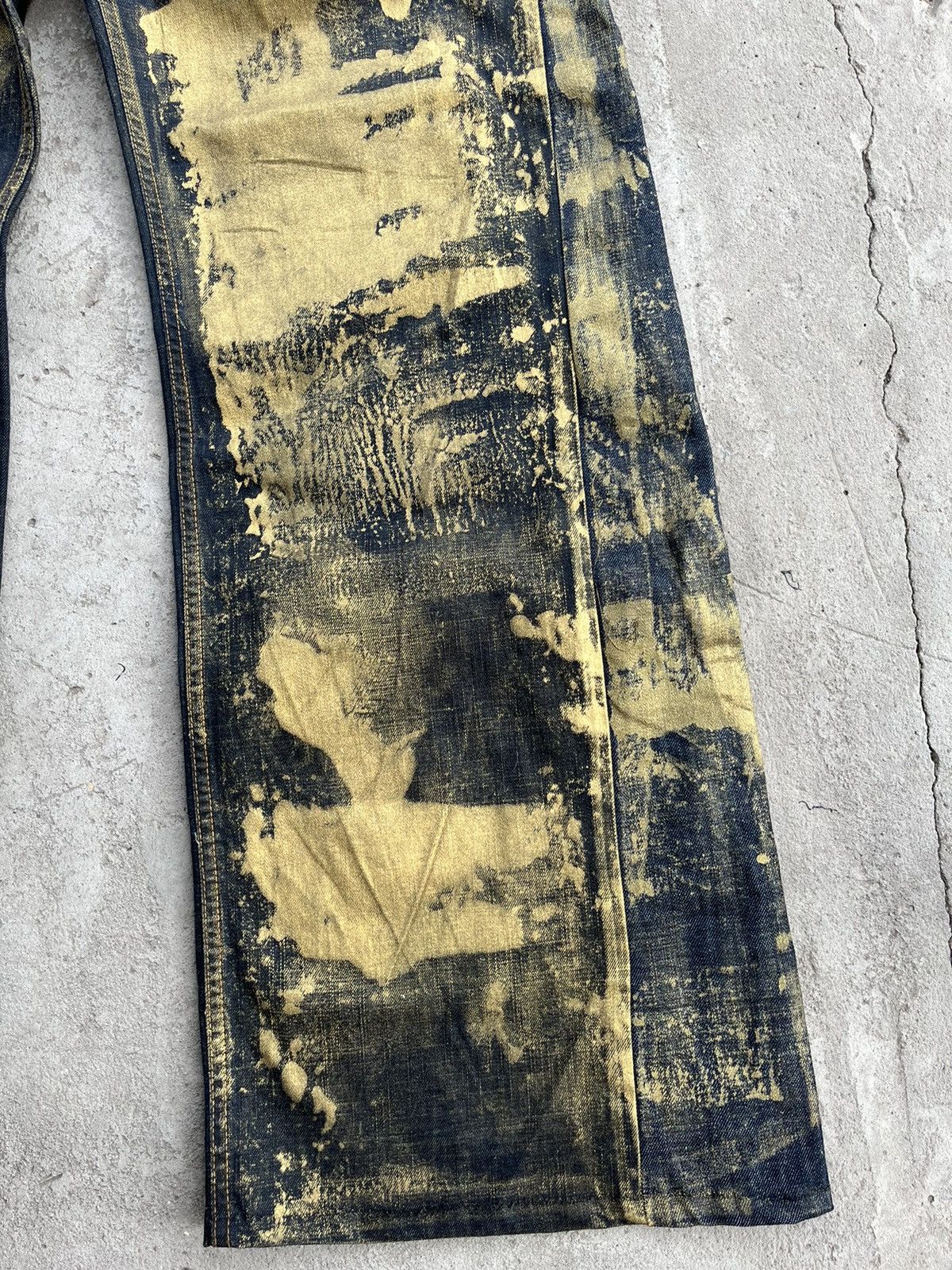 Japanese Brand Dirty Painted Distressed Thrashed Faded Baggy Jeans Y2K Pant Size US 34 / EU 50 - 12 Thumbnail
