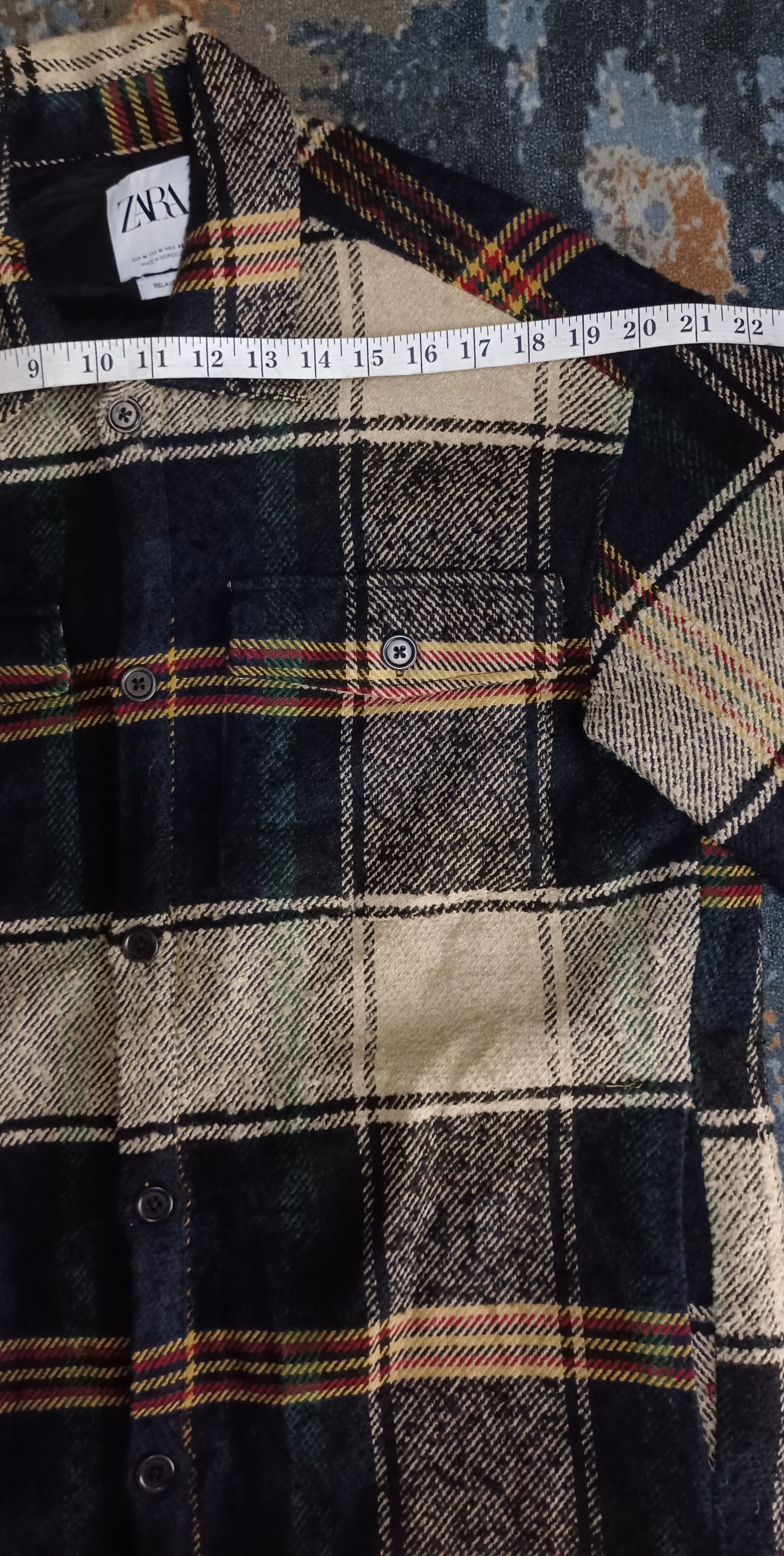 Designer × Zara Zara Men Flannel Wool Jacket Size US L / EU 52-54 / 3 - 12 Thumbnail