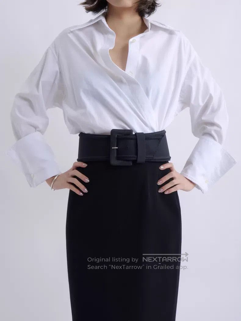 Helmut Lang Helmut Lang Backless Deconstructed White Shirt Size XS / US 0-2 / IT 36-38 - 5 Thumbnail