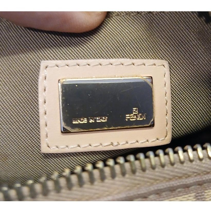 Fendi Fendi Zucchino Mini Boston Pink Handbag Size ONE SIZE - 9 Thumbnail