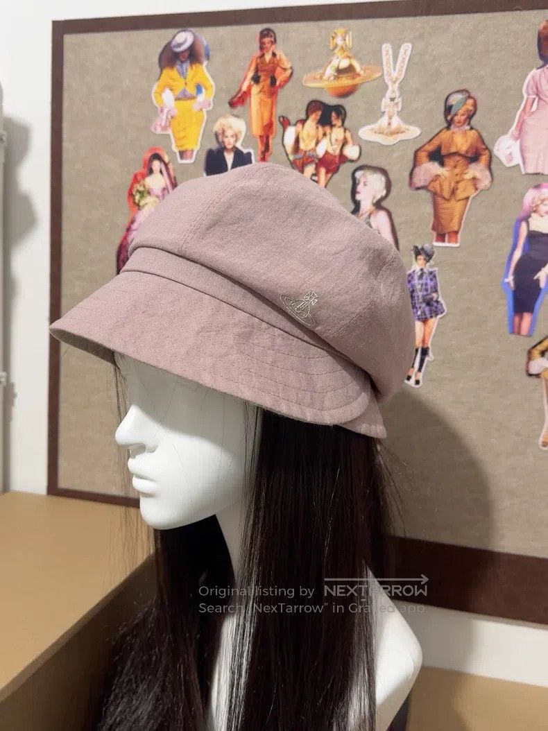 Vivienne Westwood Vivienne Westwood Linen fabric newsboy cap Size ONE SIZE - 6 Thumbnail