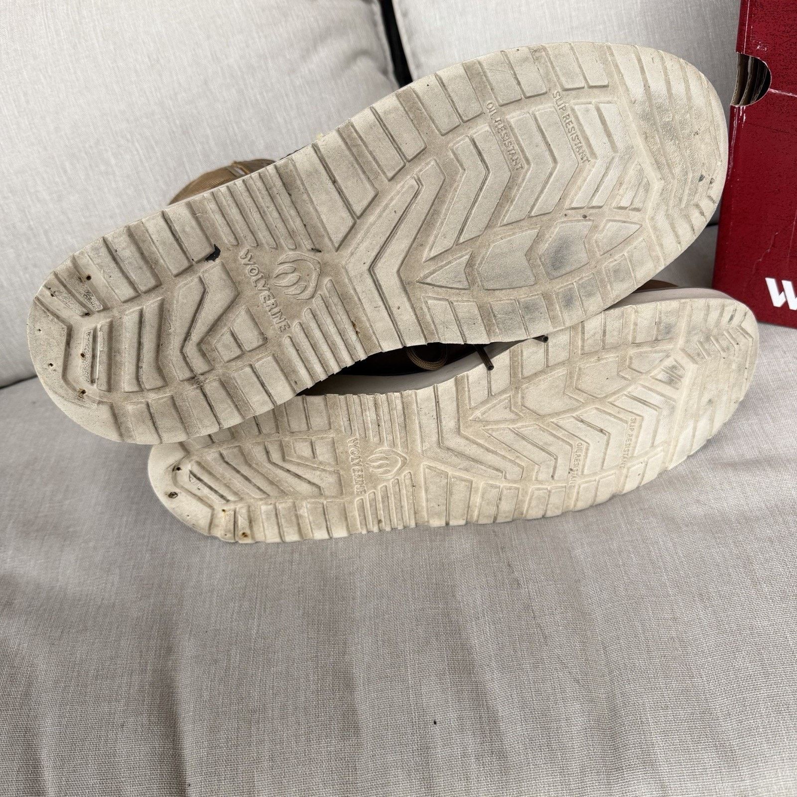 Wolverine Wolverine Mens Trade Wedge Leather/Canvas 6" Composite Toe Size US 11.5 / EU 44-45 - 8 Thumbnail