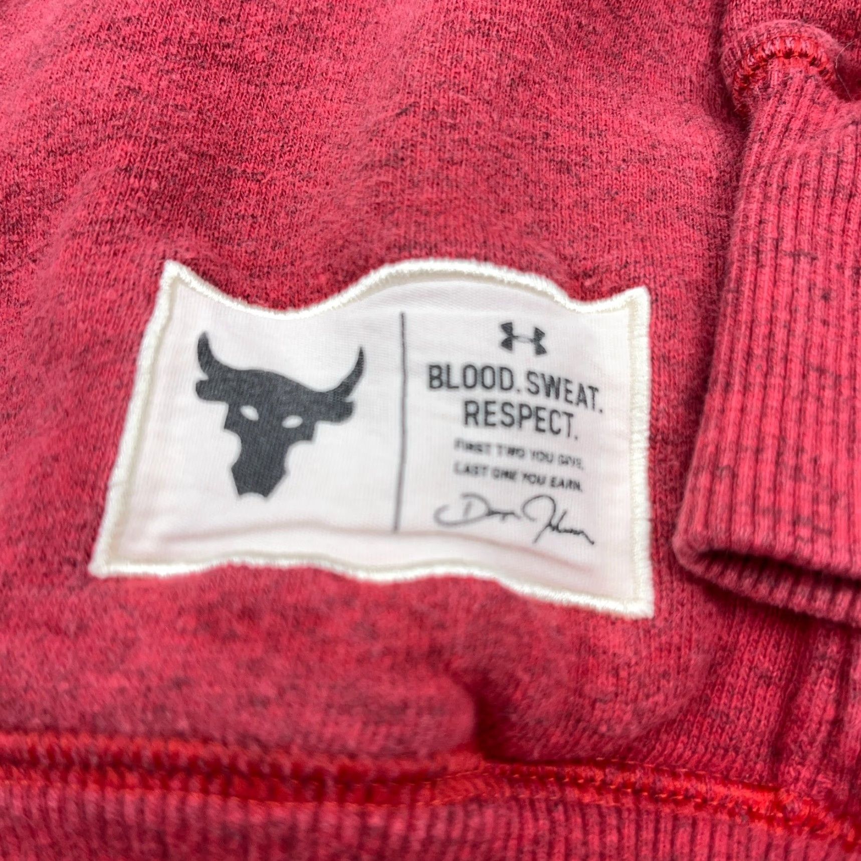 Under Armour Under Armour Hoodie Men Small Red Black Project Rock Sweatshirt Pullover Graphic Logo Pockets All Seasons Winter Size US S / EU 44-46 / 1 - 6 Thumbnail