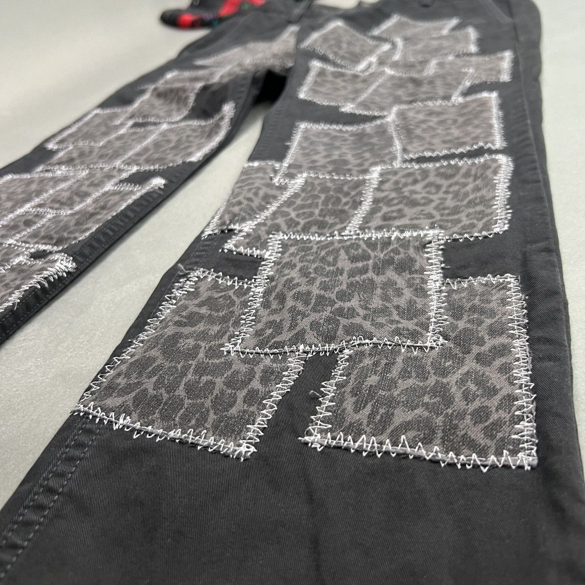 Levi's DENIM COWBOY Leopard Print Patched Jeans Size US 32 / EU 48 - 6 Thumbnail