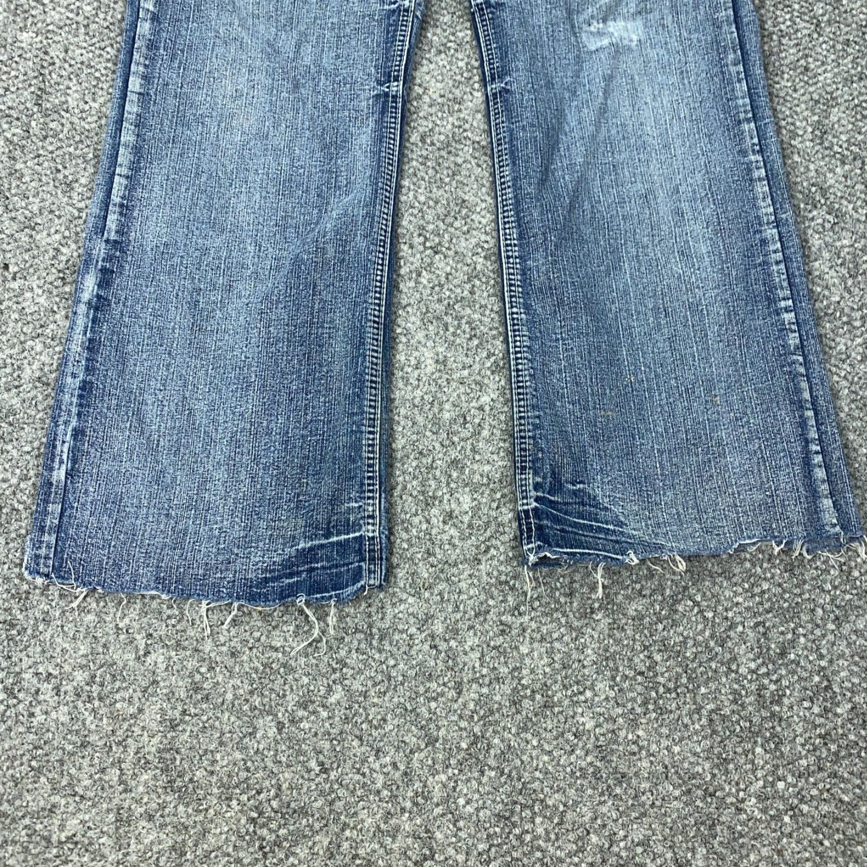 Ecko Unltd. VINTAGE Ecko Unltd. Men's Denim Jeans Size 34 Relaxed Fit Bootcut Distressed Raw Hem Hip Hop Grunge Blue Size US 32 / EU 48 - 7 Thumbnail