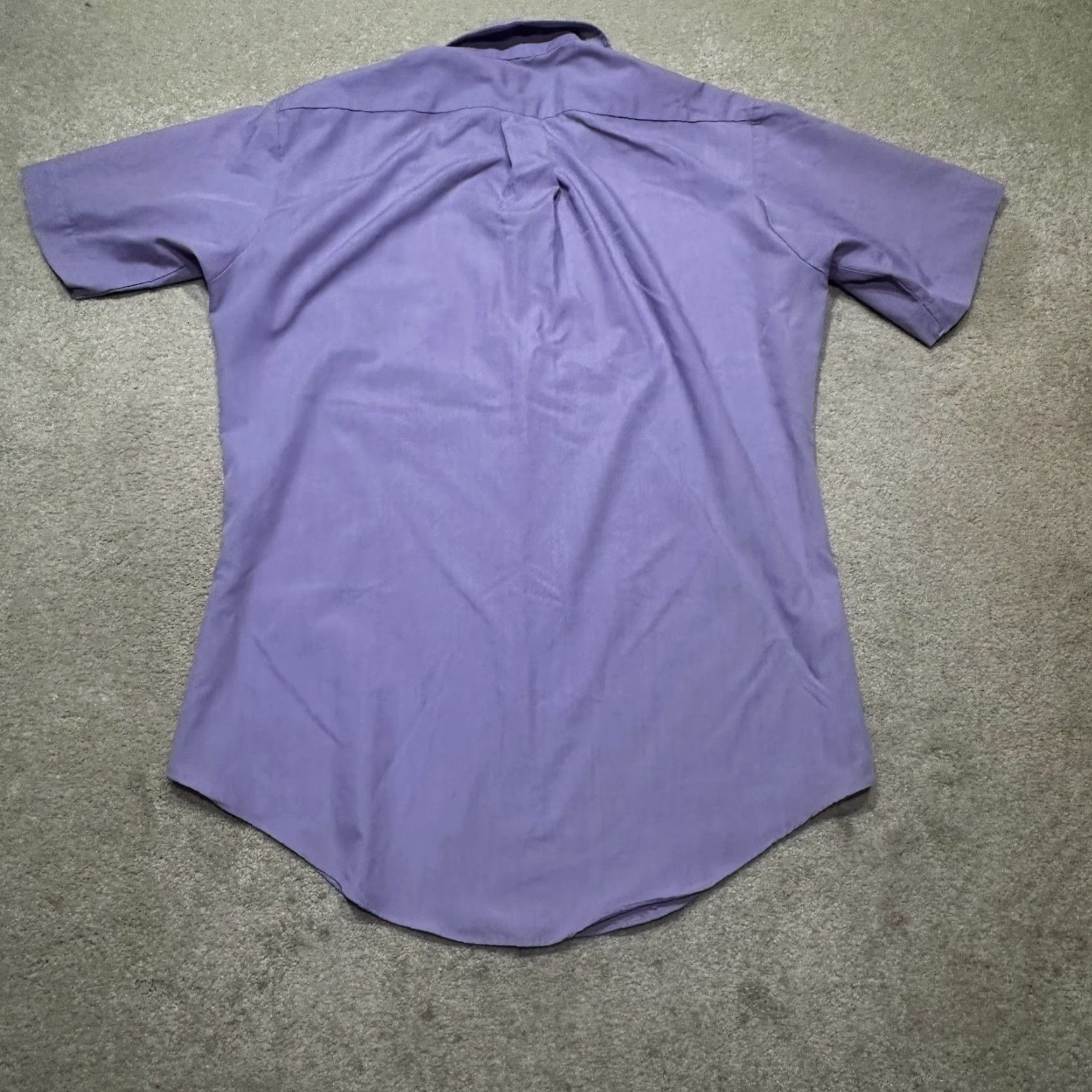 Sears VTG Sears Mens Button Shirt Store Medium Purple Made In Japan Size US M / EU 48-50 / 2 - 2 Thumbnail