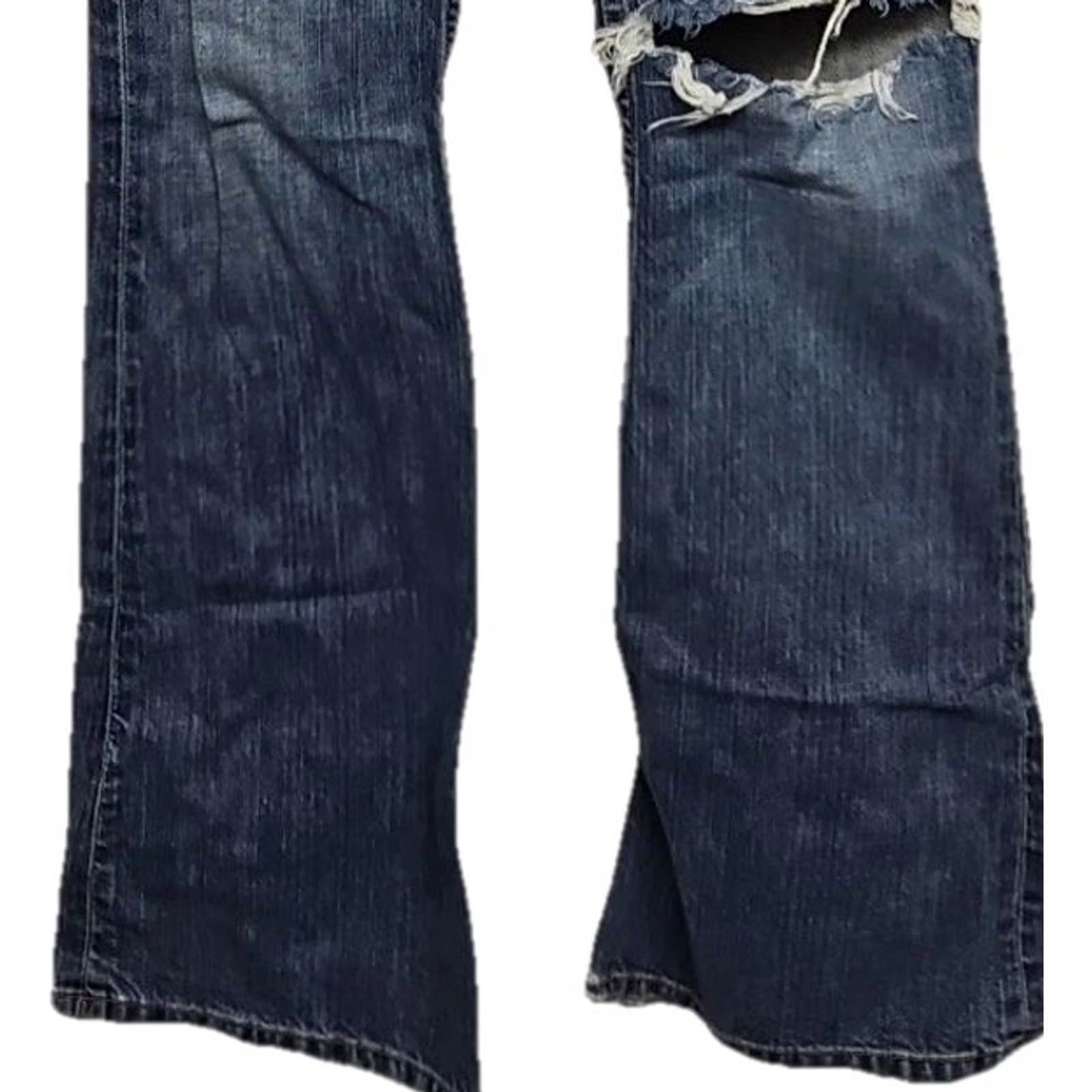 BKE VINTAGE BKE Sabrina Jeans Low Rise Bootcut Jeans Women 26 Blue Distressed Stretch 2000s Y2K Women’s Jeans Size 26" / US 2 / IT 38 - 3 Thumbnail