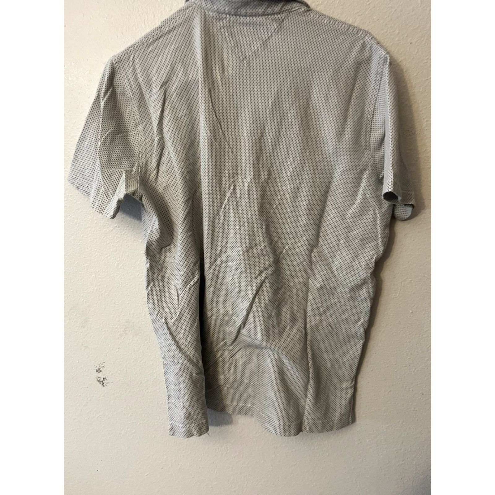 Tommy Hilfiger Tommy Hilfiger Polo Shirt Short Sleeve Mens Large Gray Geometric Slim Fit Size US L / EU 52-54 / 3 - 3 Thumbnail