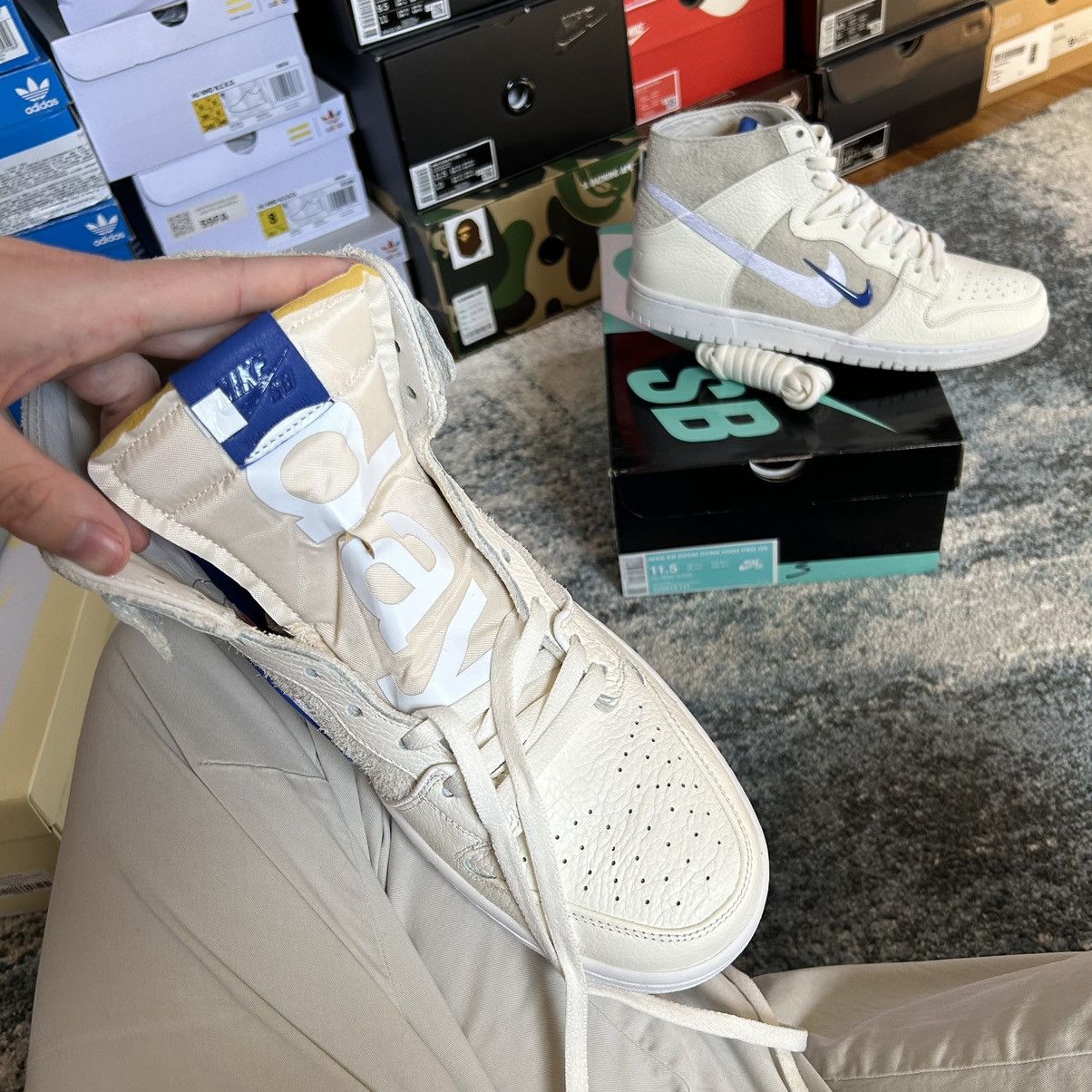 Nike × Soulland NiKE SB ZOOM DUNK HiGH PRO FRi.day Part 02 SAiL GAME ROYAL Size US 11.5 / EU 44-45 - 15 Thumbnail