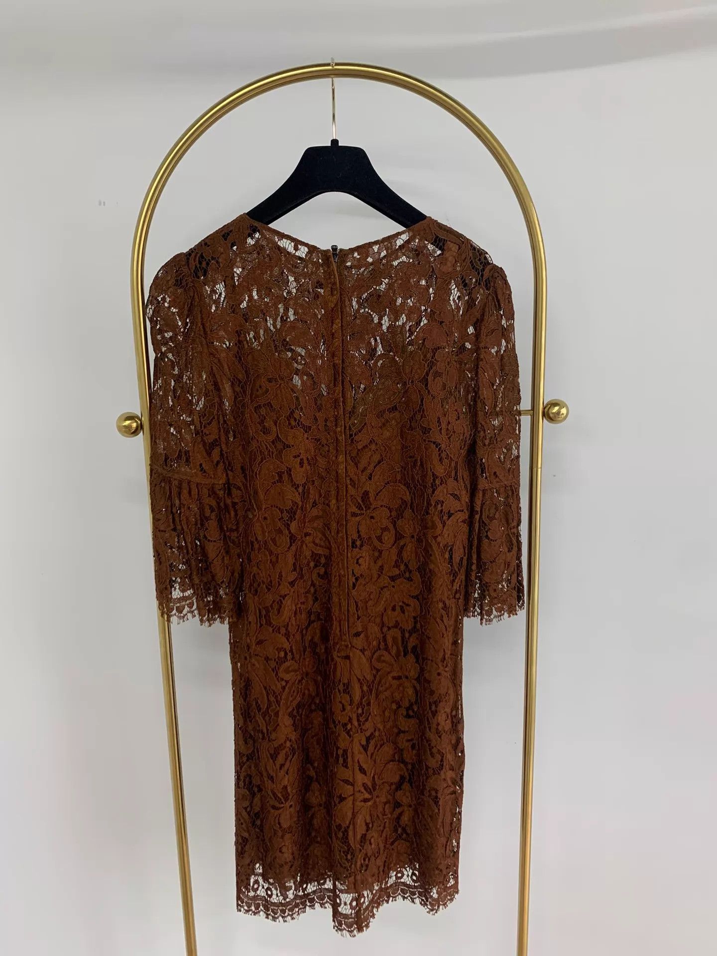 Dolce & Gabbana Dolce&Gabbana Brown Lace Dress Lined Size 40 New Size S / US 4 / IT 40 - 3 Thumbnail