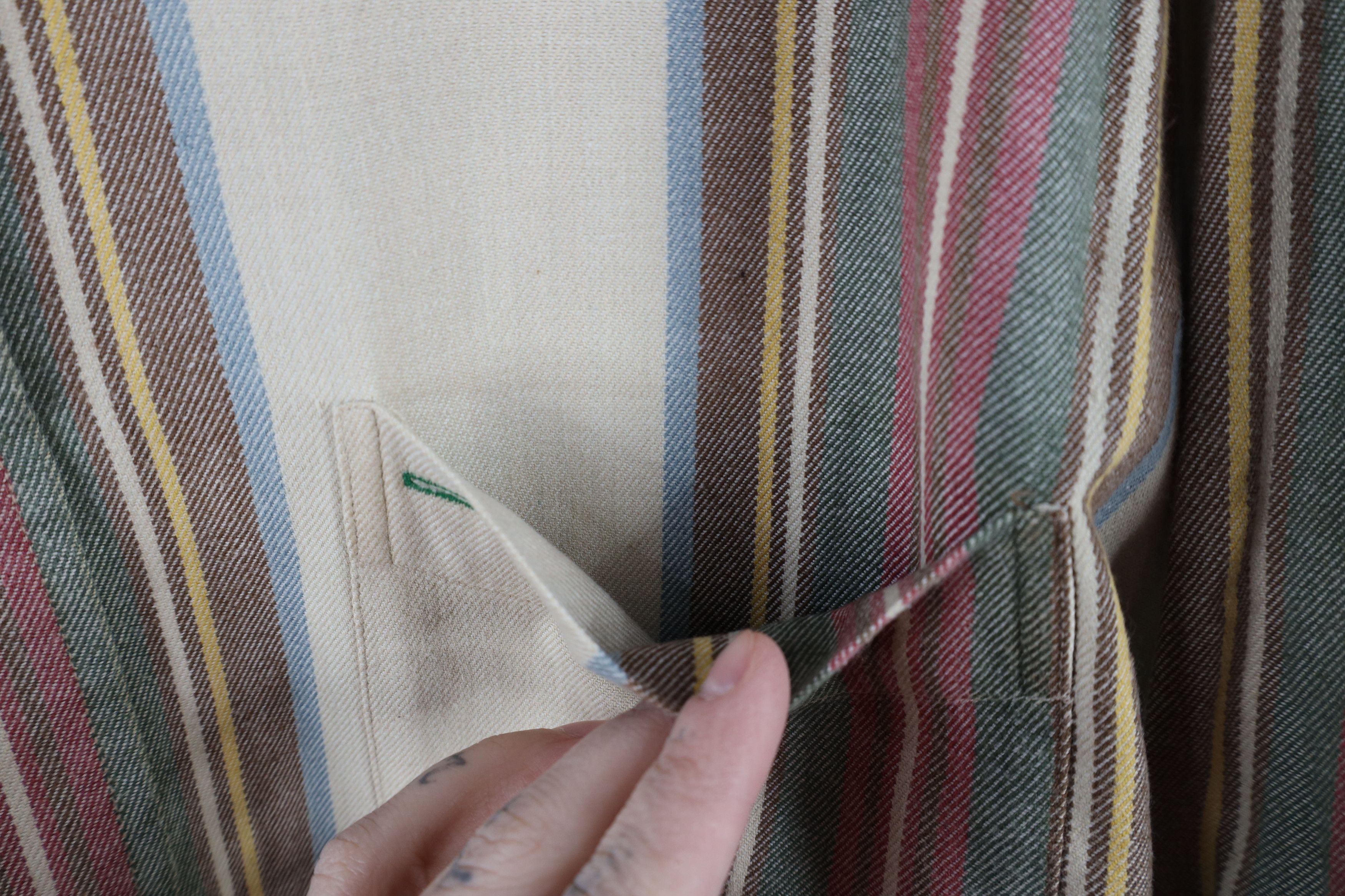 Tommy Hilfiger × Vintage Vintage 90s Tommy Hilfiger Striped Flannel Button Down Shirt Size US L / EU 52-54 / 3 - 8 Thumbnail