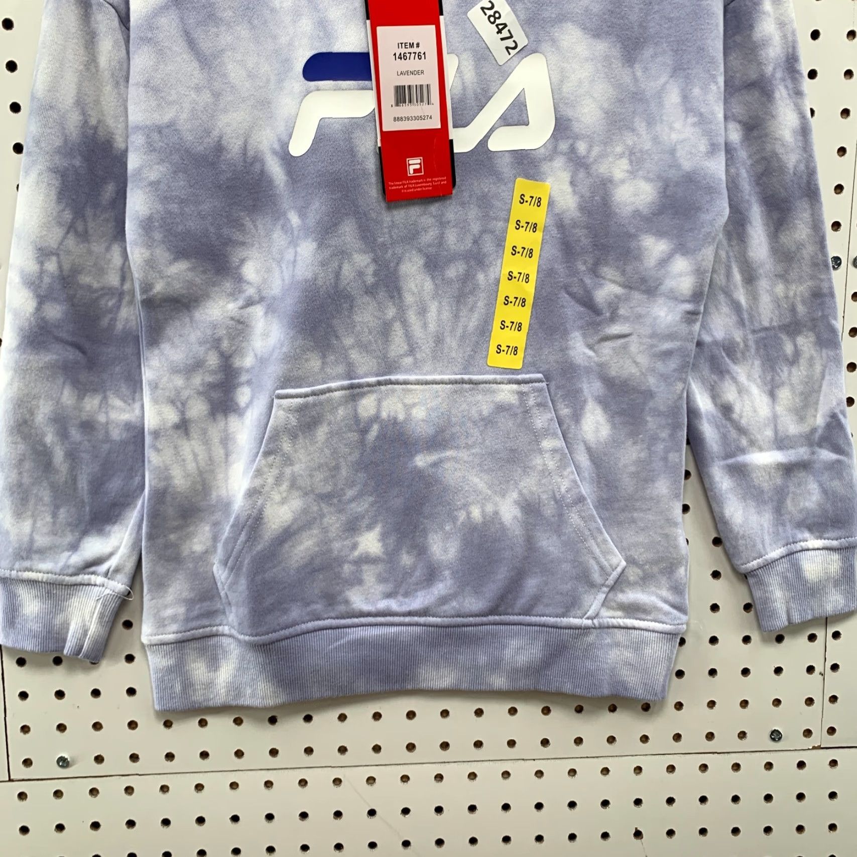Fila FILA Hoodie Women Small Purple Acid Wash Pullover Womens Size S / US 4 / IT 40 - 6 Thumbnail