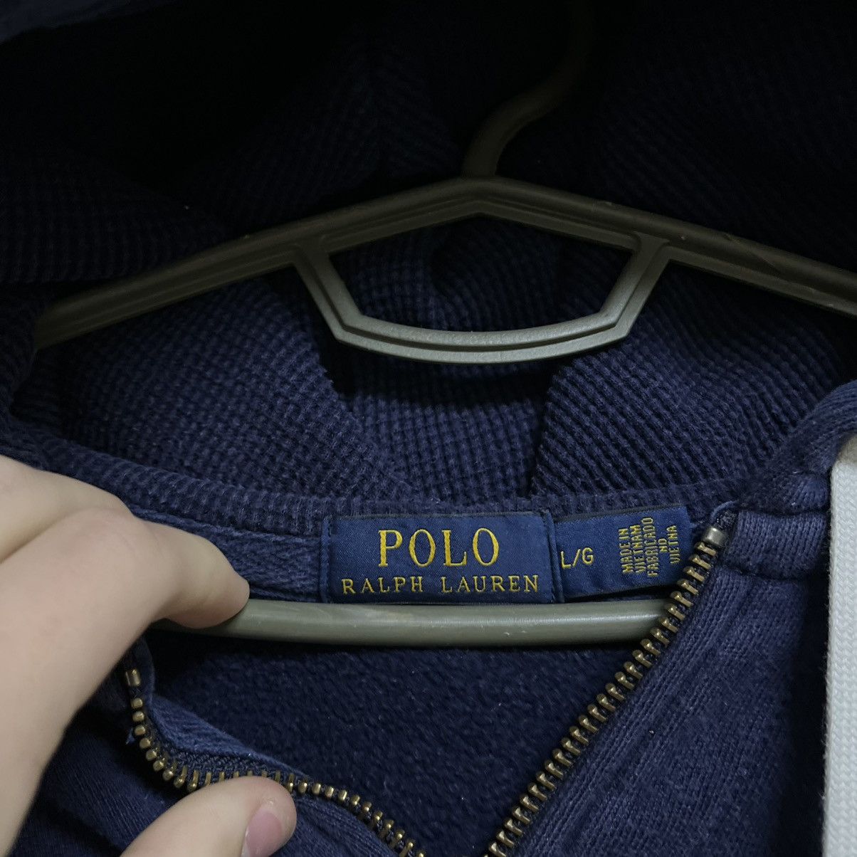 Polo Ralph Lauren Mens Vintage Polo Ralph Lauren Zip Hoodie y2k streetwear Size US L / EU 52-54 / 3 - 8 Thumbnail