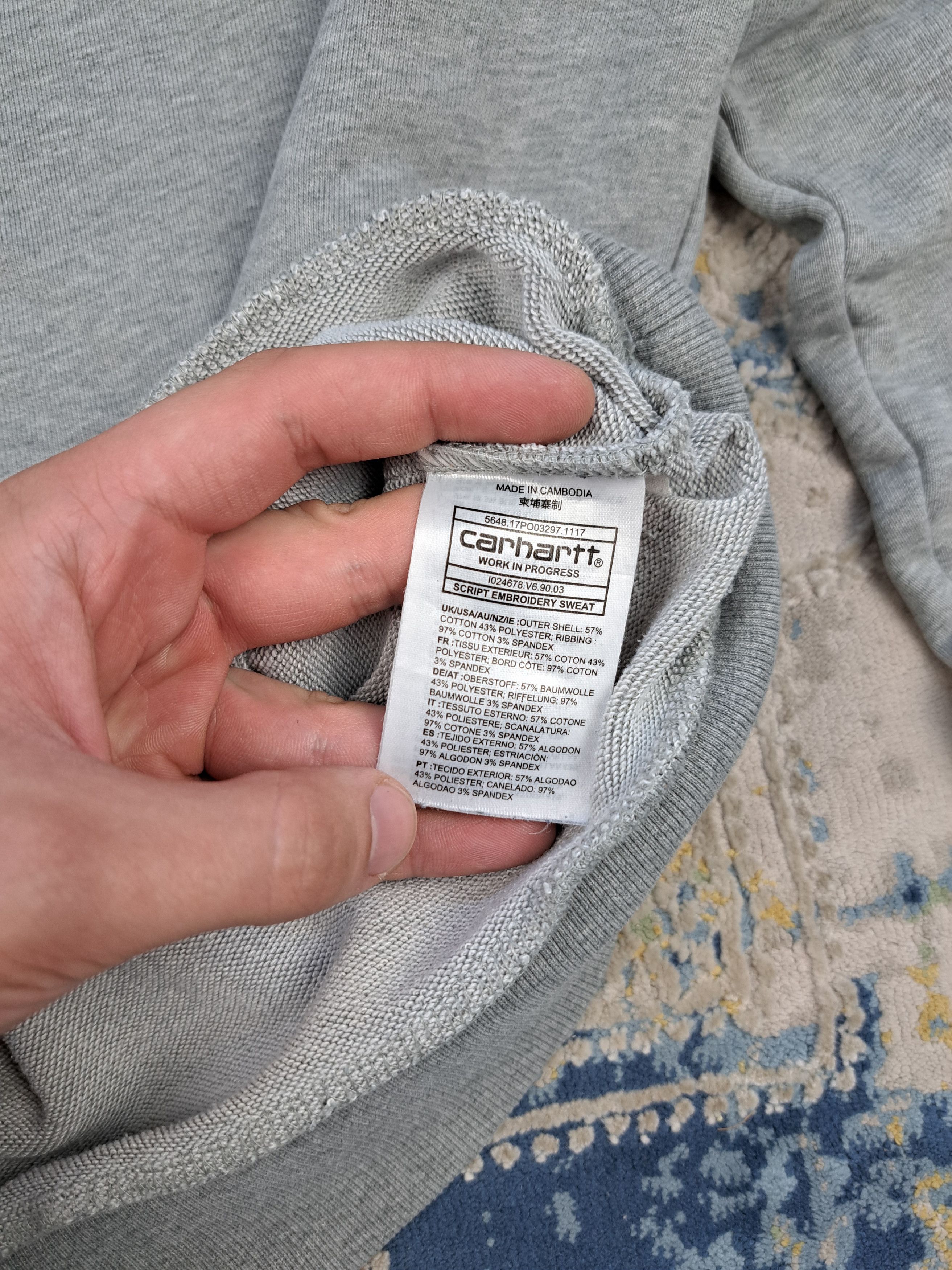 Carhartt Carhartt Script Embroidery Sweatshirt Basic Crewneck Size US L / EU 52-54 / 3 - 4 Thumbnail