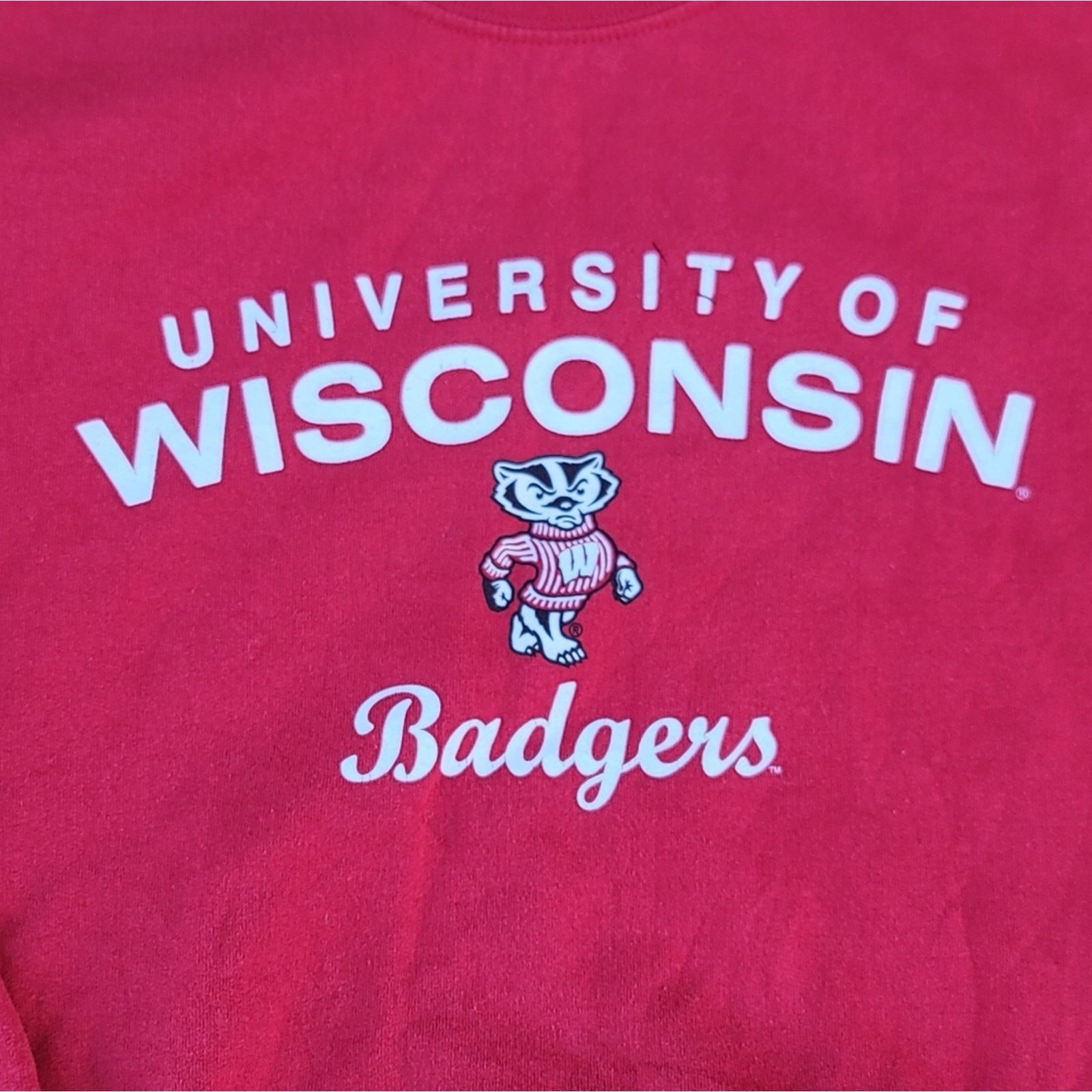 Gildan Vtg University of Wisconsin Badgers Sweatshirt Size S / US 4 / IT 40 - 2 Thumbnail