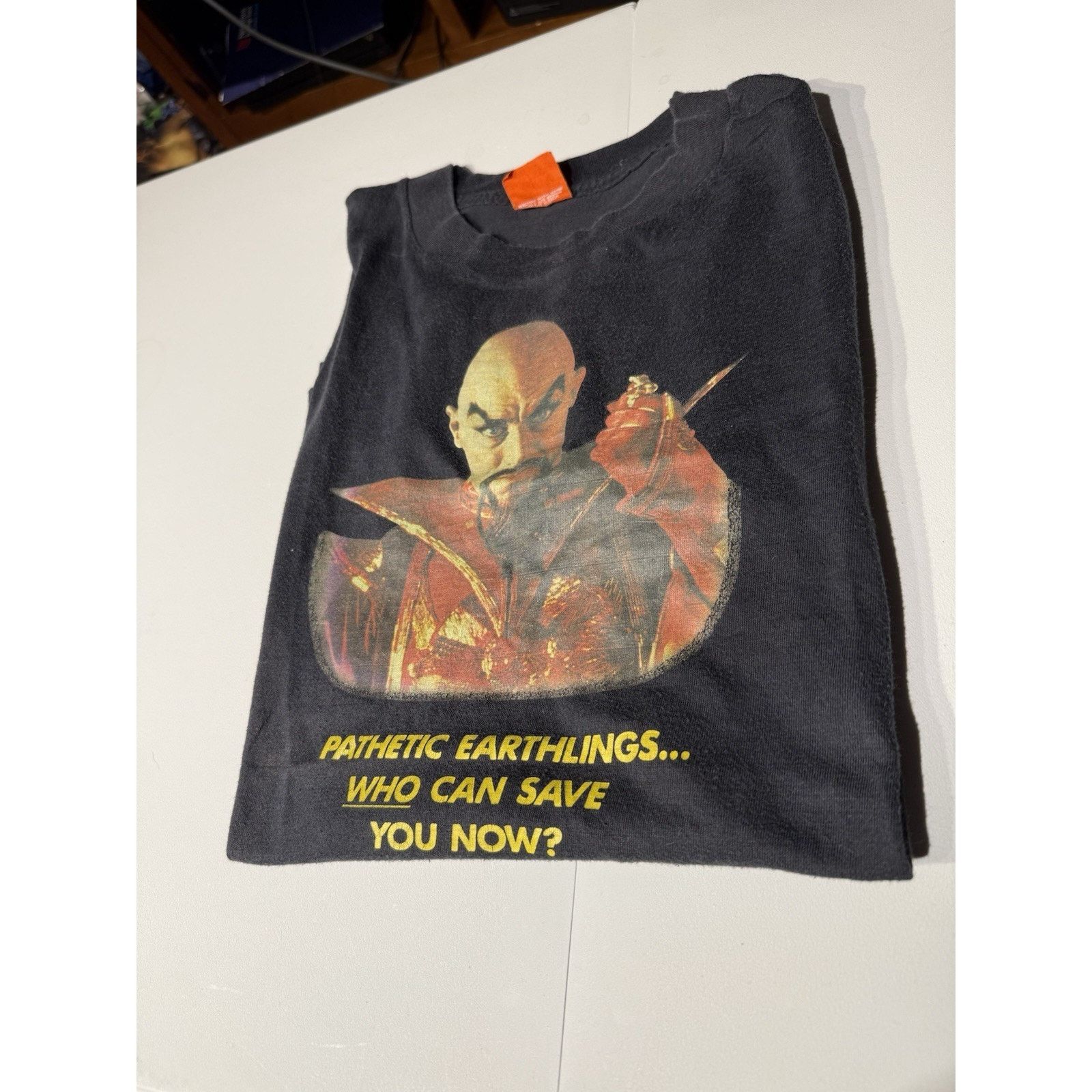 Vintage Flash Gordon Movie Promo Shirt Sz M 80s Who Can Save