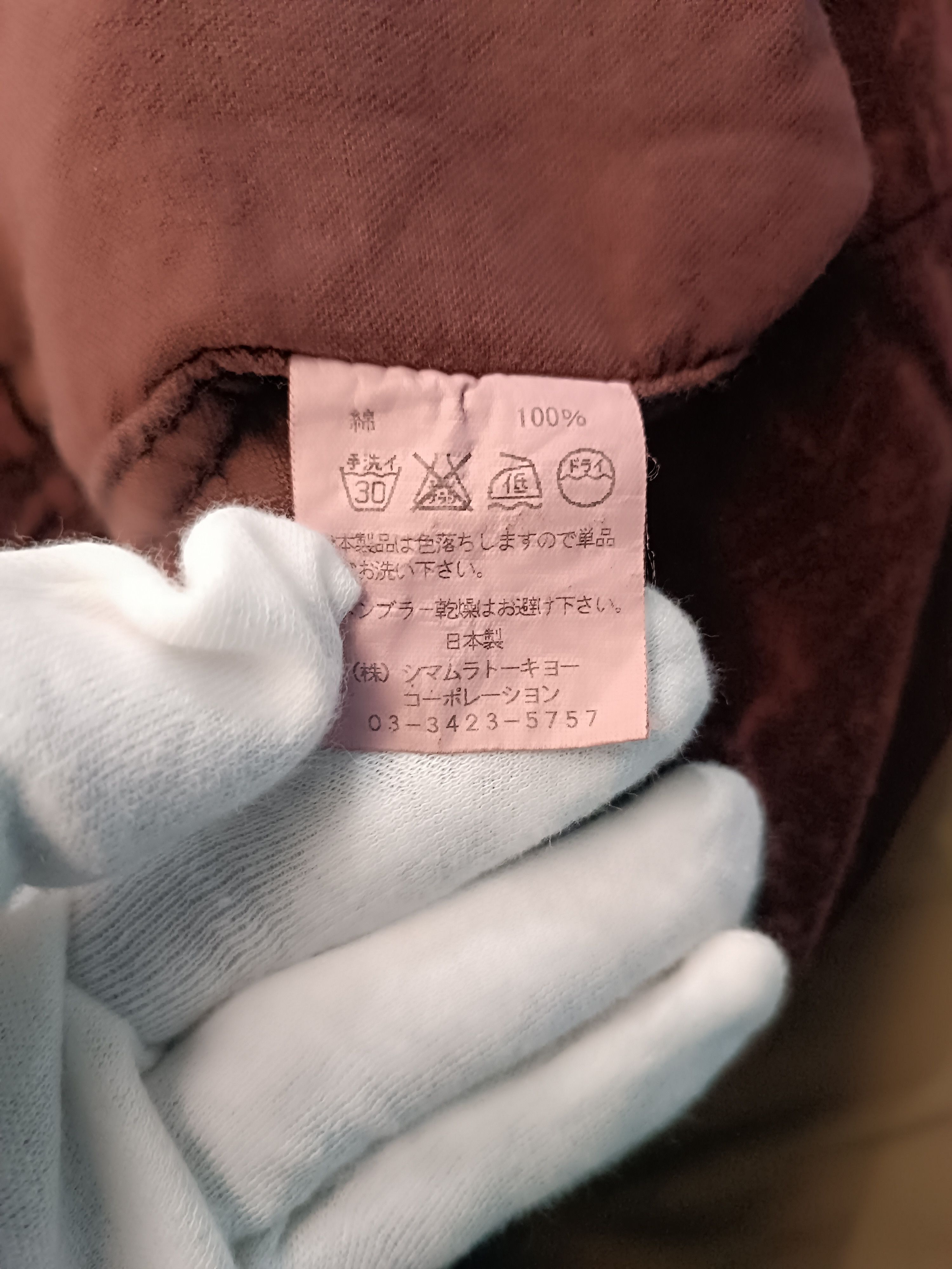 Japanese Brand Vintage Shirt Jacket Burgundy Velour Ifsixwasnine LGB Style Size US M / EU 48-50 / 2 - 5 Thumbnail