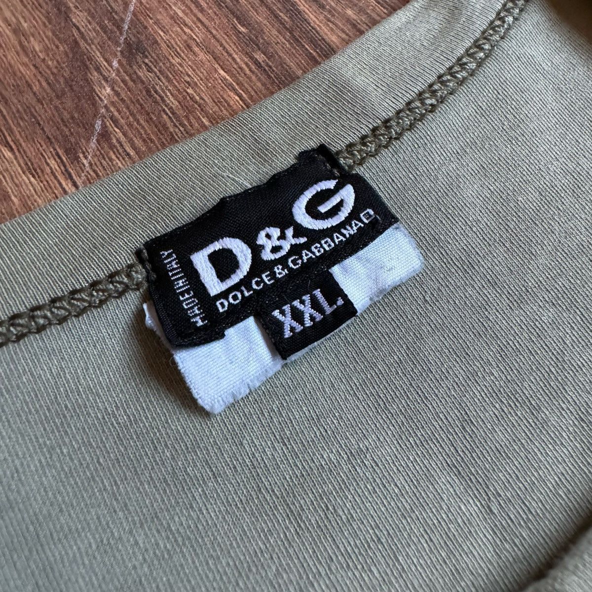 Dolce & Gabbana × Vintage Vintage Dolce&Gabbana Logo T-Shirt 90s Olive Military Y2K Size US L / EU 52-54 / 3 - 5 Thumbnail