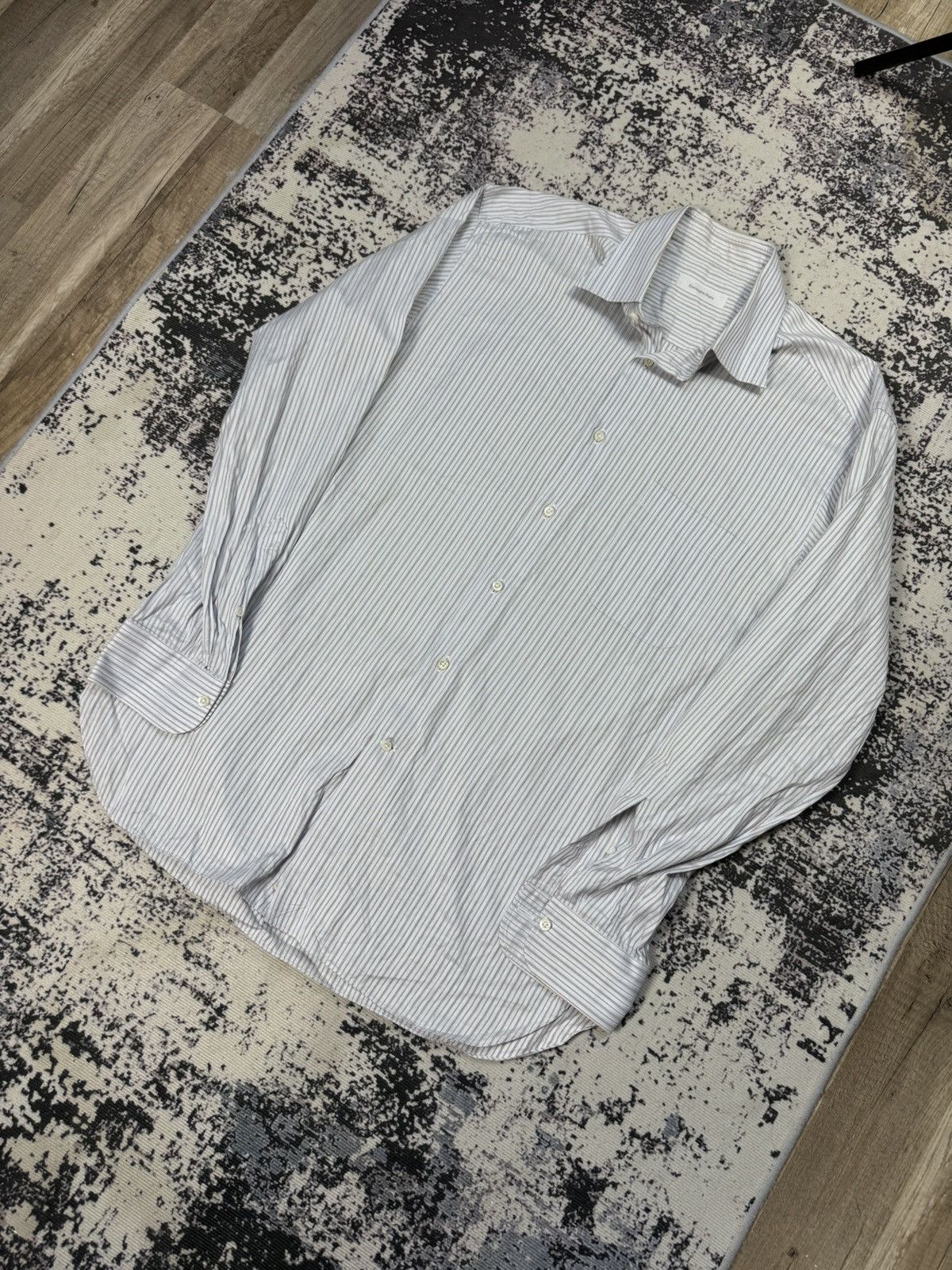 Ermenegildo Zegna Ermenegildo Zegna Shirt Blue Size M striped Size US M / EU 48-50 / 2 - 2 Thumbnail