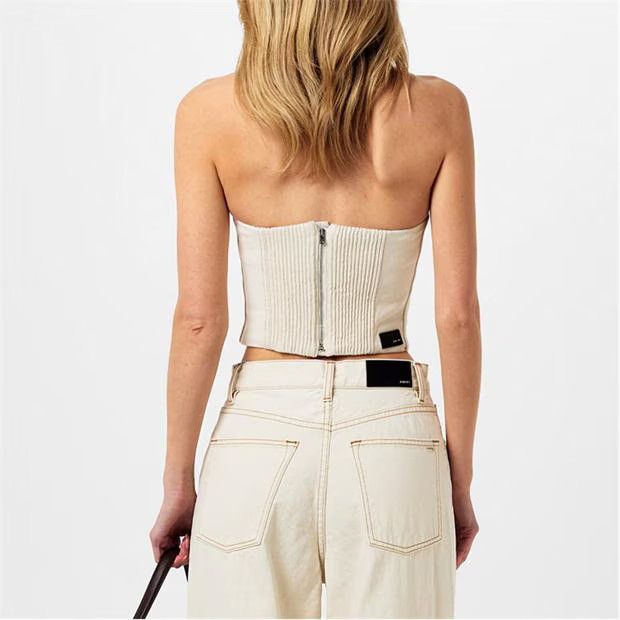 Amiri o1g2r1mq0824 Bustiers in White Size L / US 10 / IT 46 - 5 Thumbnail