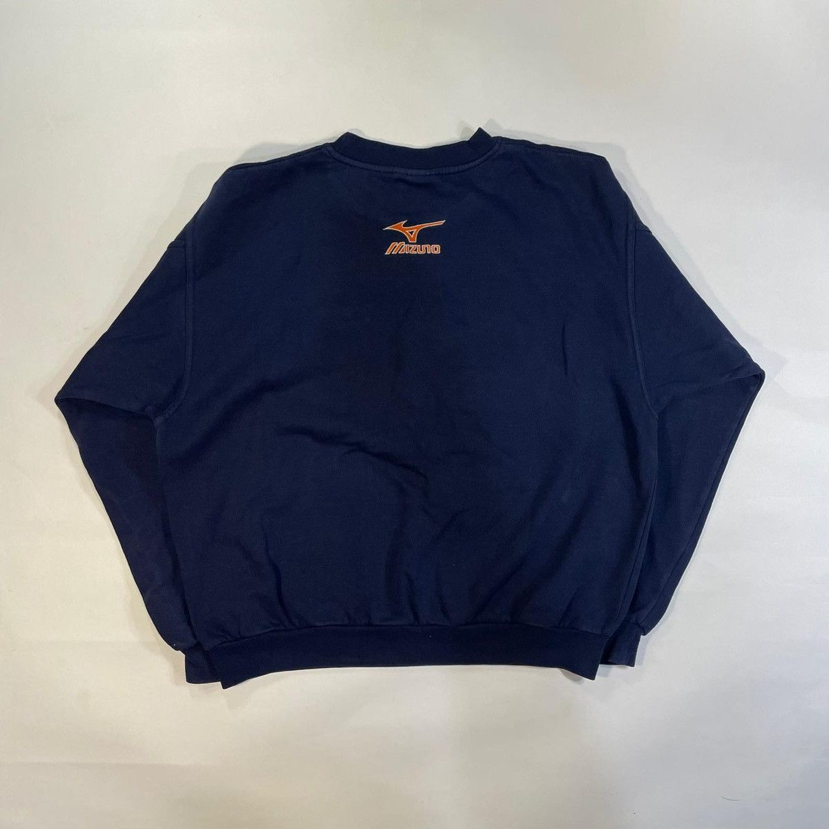 Mizuno Navy and orange Mizuno crewneck sweatshirt Crewneck vintage Size US M / EU 48-50 / 2 - 2 Thumbnail