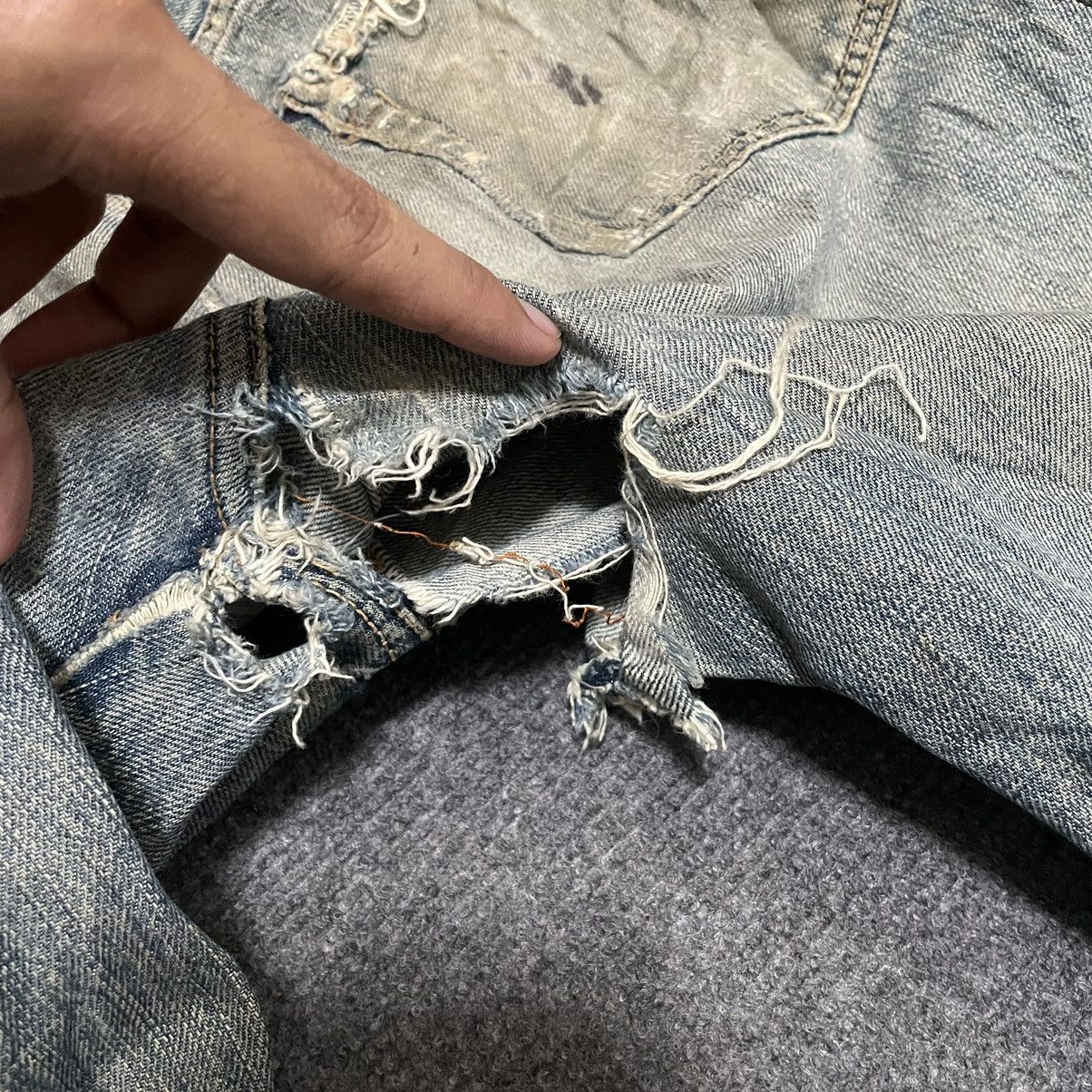 45rpm × Japanese Brand 45 Rpm Selvedge Buttonfly Distressed Jeans Hysterics LGB Size US 30 / EU 46 - 13 Thumbnail