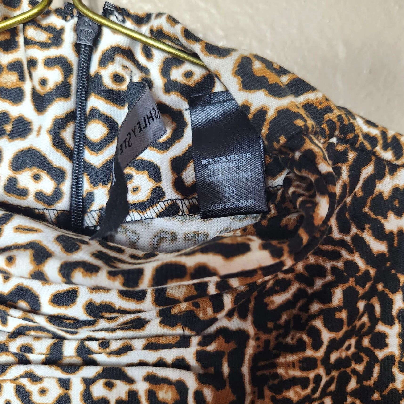 Vintage VINTAGE Ashley Stewart Leopard Print Mock Neck Sleeveless Sheath Dress-Size 20 (NWT) Size 3XL / US 20-22 - 4 Thumbnail